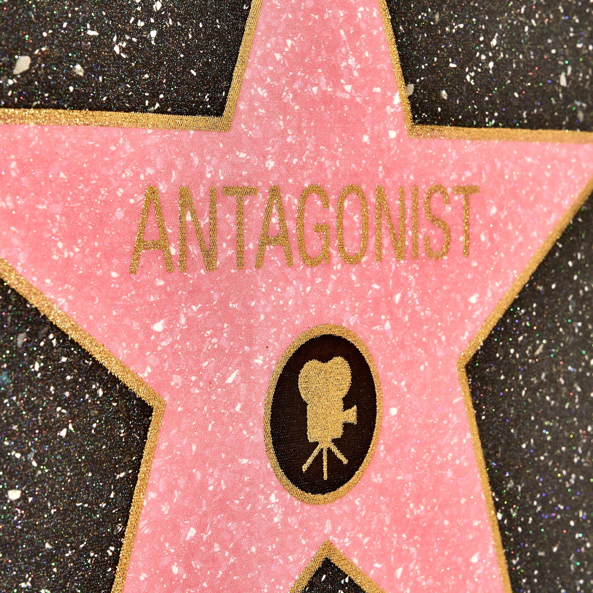 American Art Decor Antagonist Framed Canvas 16" x 16" Wall Decor