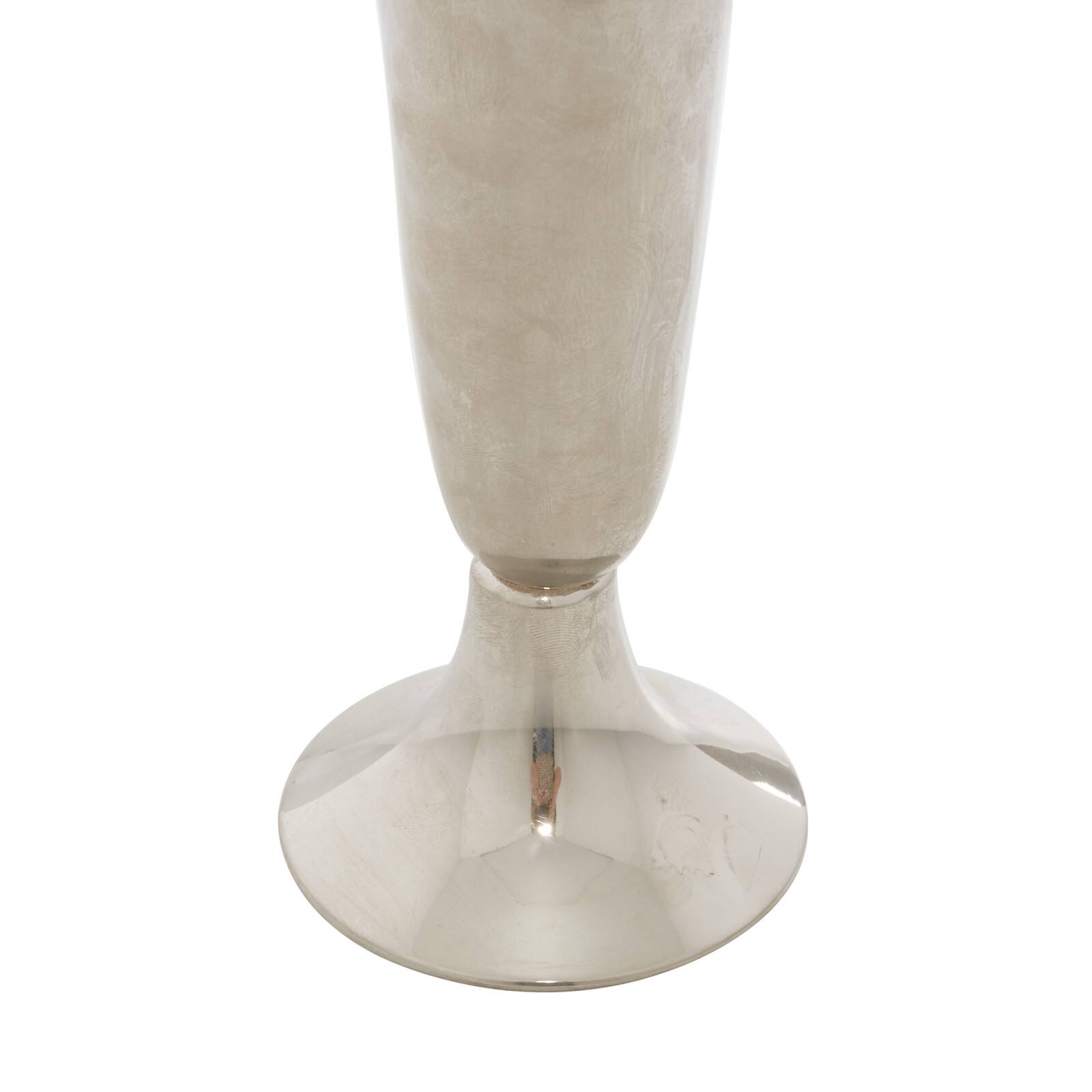 The Novogratz 10&#x22; Silver Aluminum Traditional Vase