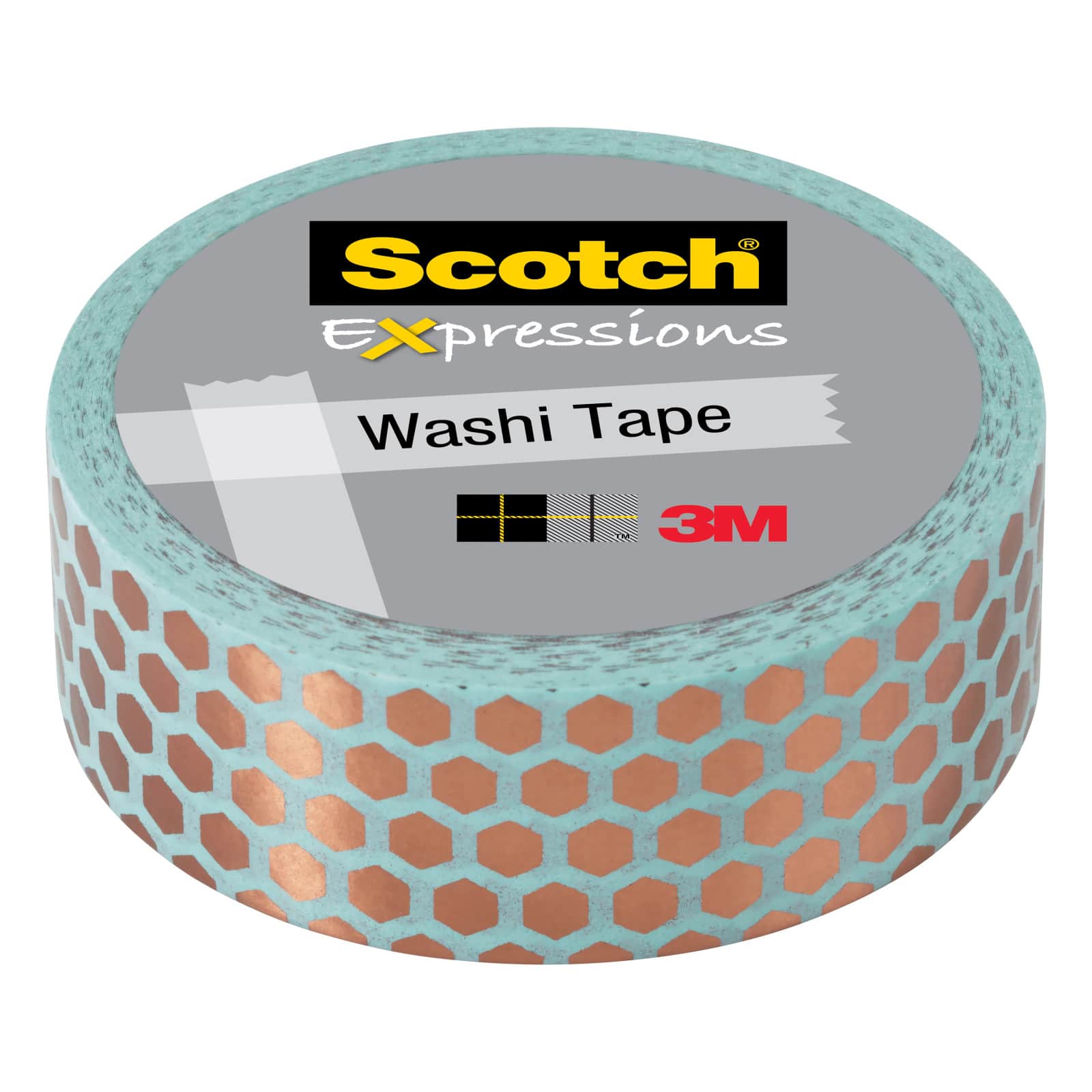 3M Scotch® Expressions Copper Mint Hex Washi Tape