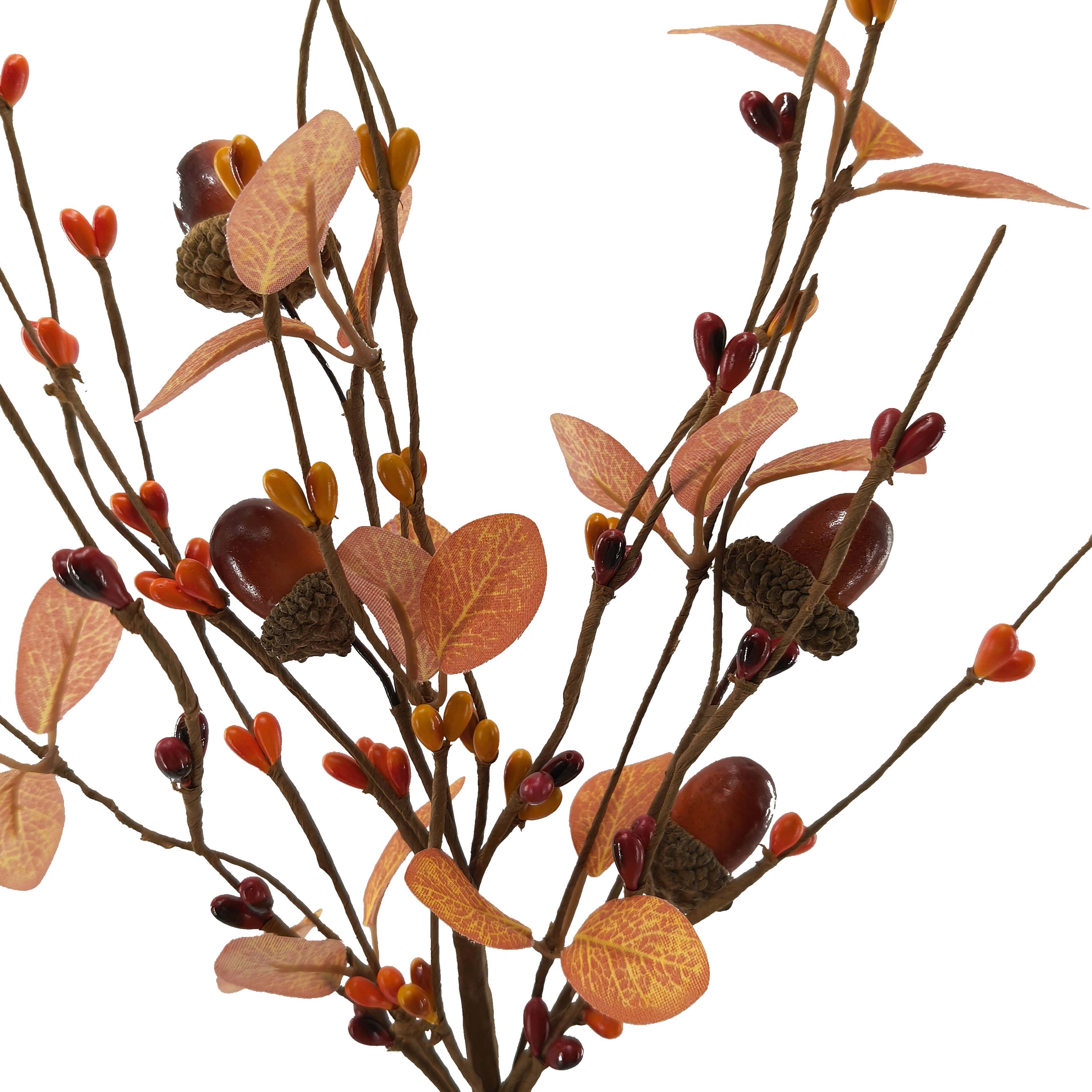 12.5&#x22; Orange &#x26; Red Acorn Leaves Pick by Ashland&#xAE;