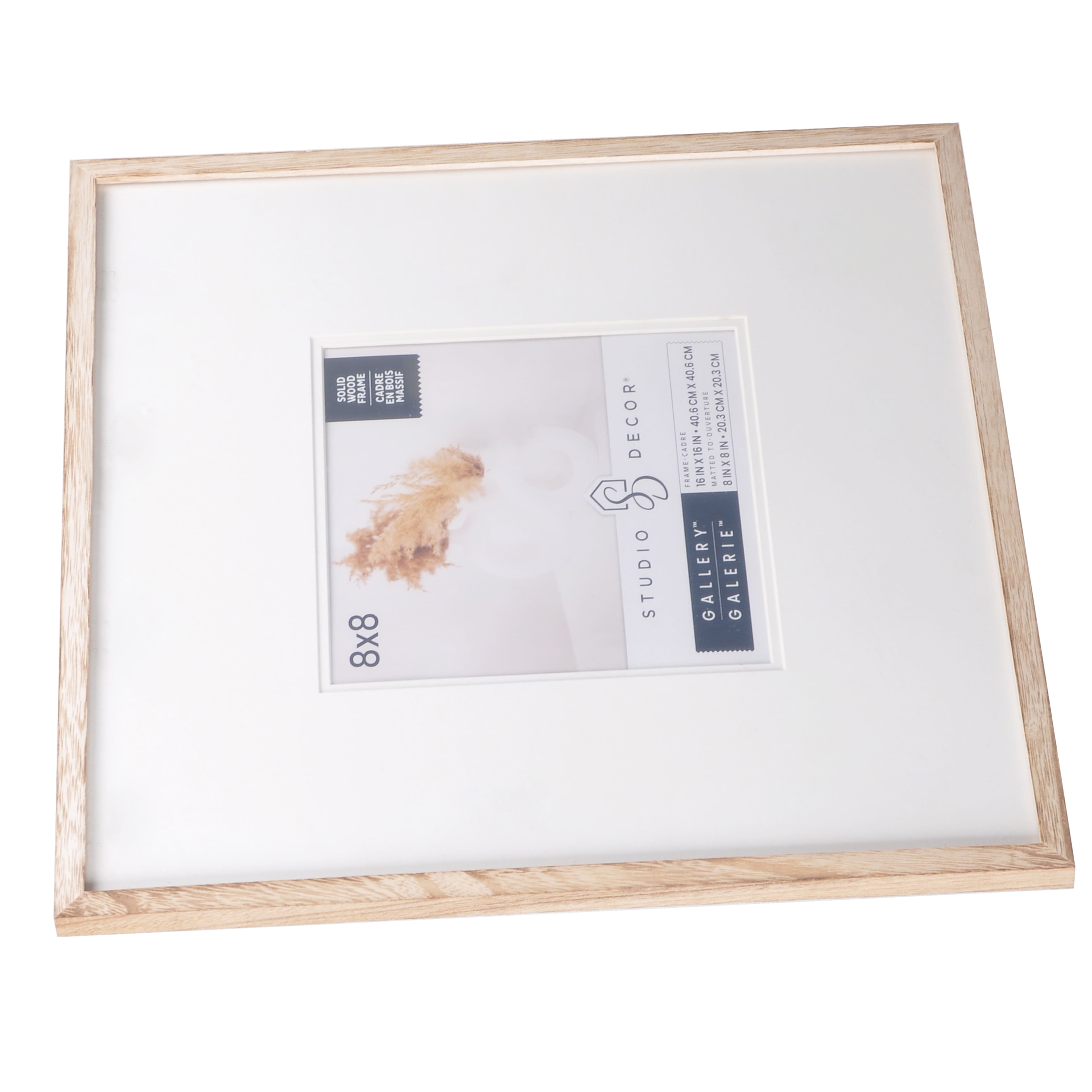 Natural Wood 4 x 6 Frame with Mat in Metal Base, Expressions by Studio  Décor®