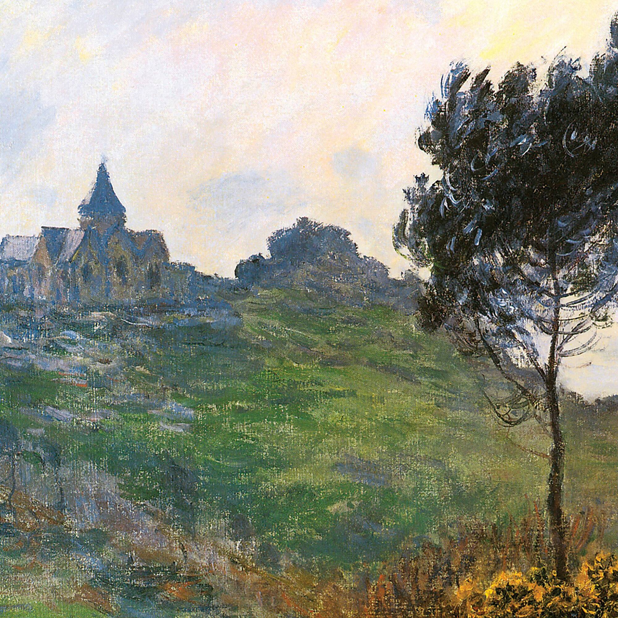 Design Toscano 17" The Church at Varengaville 1882 Canvas Replica Painting