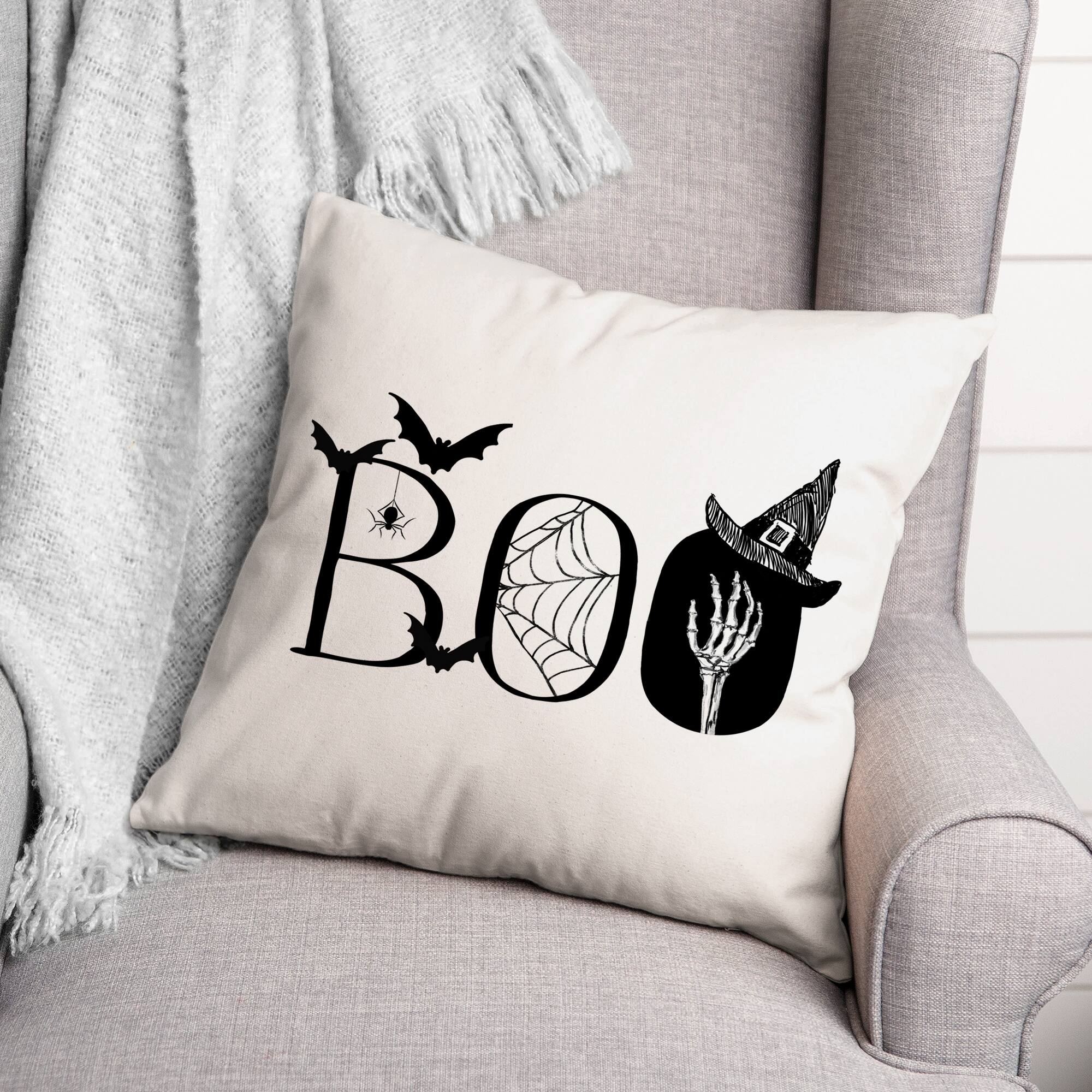Boo Throw Pillow | Michaels
