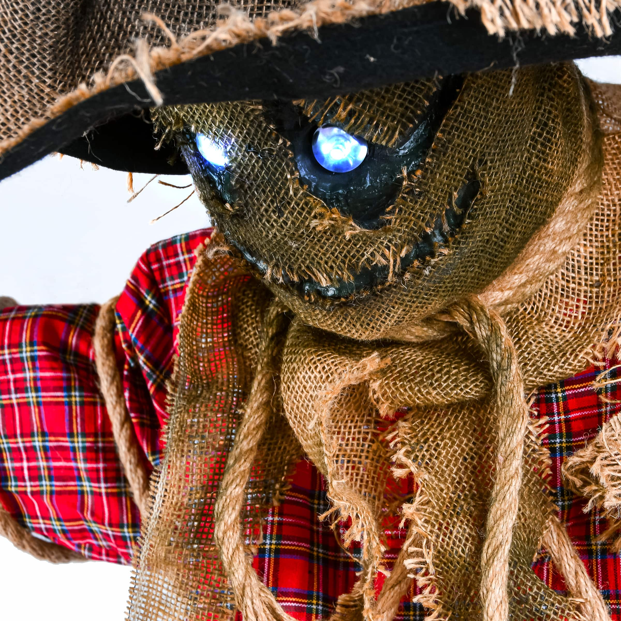 76&#x22; Halloween Motion Activated Animated Spooky Scarecrow