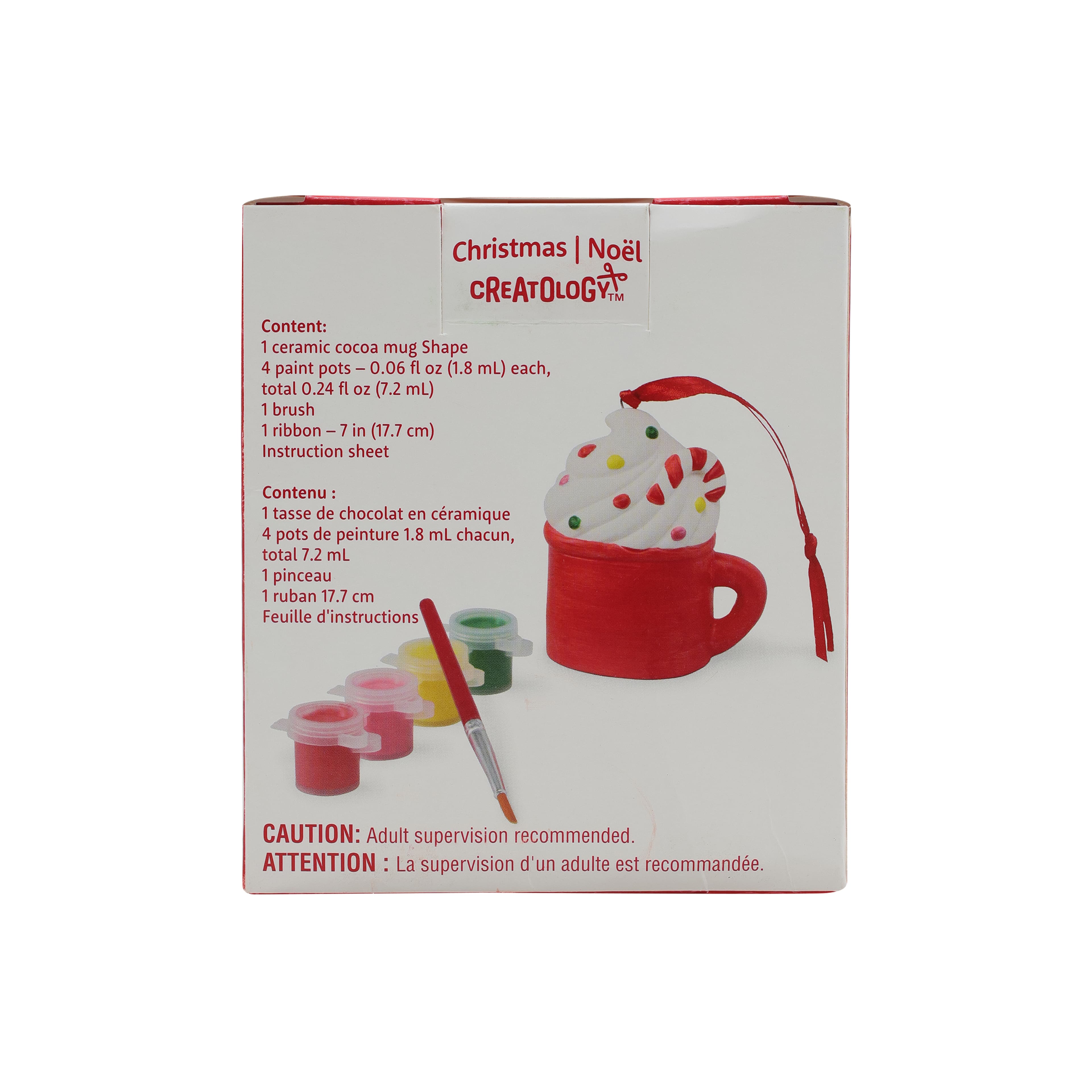 Cocoa Mug Color Your Own Ceramic Ornament Kit by Creatology&#x2122;