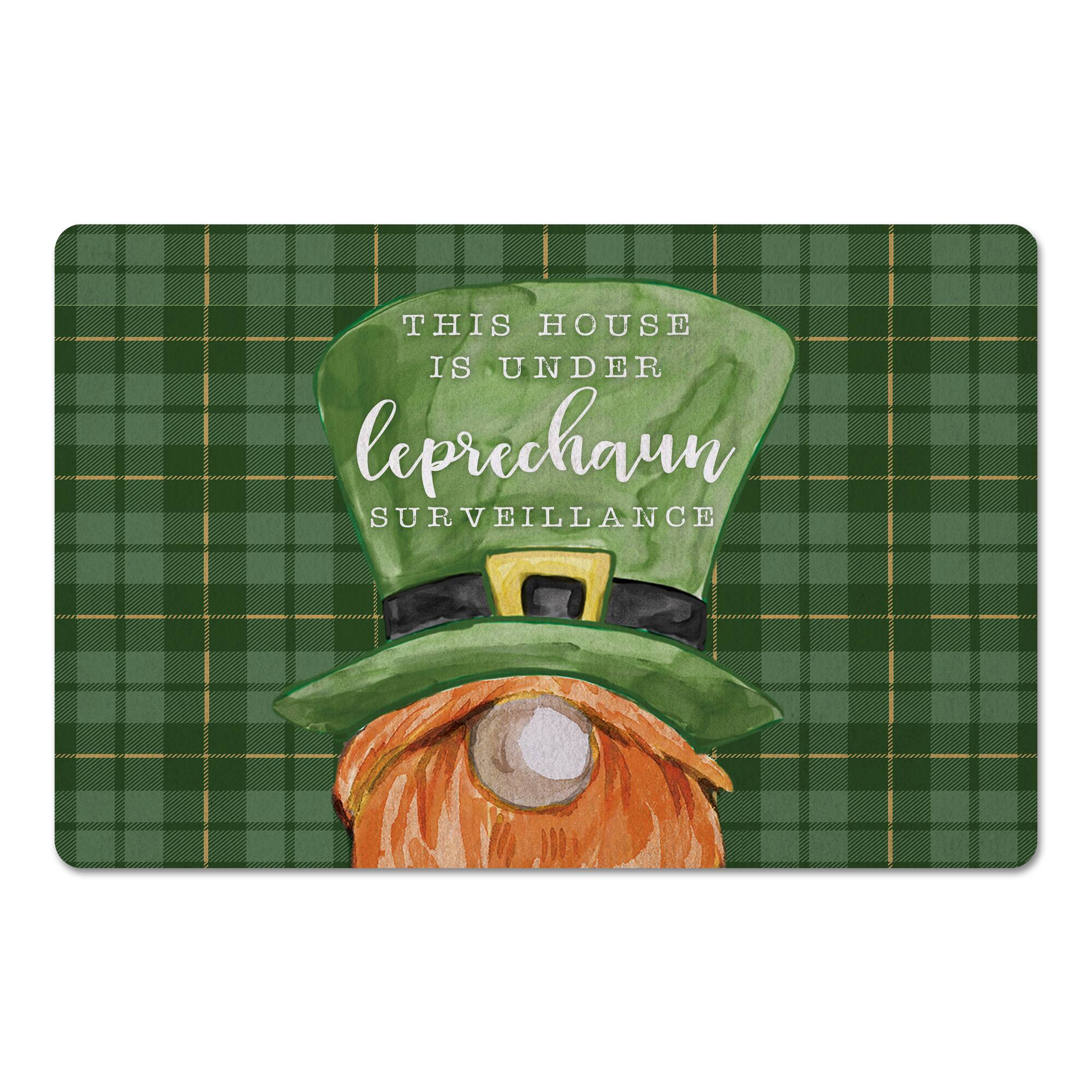 Leprechaun Surveillance 27" x 18" Floor Mat