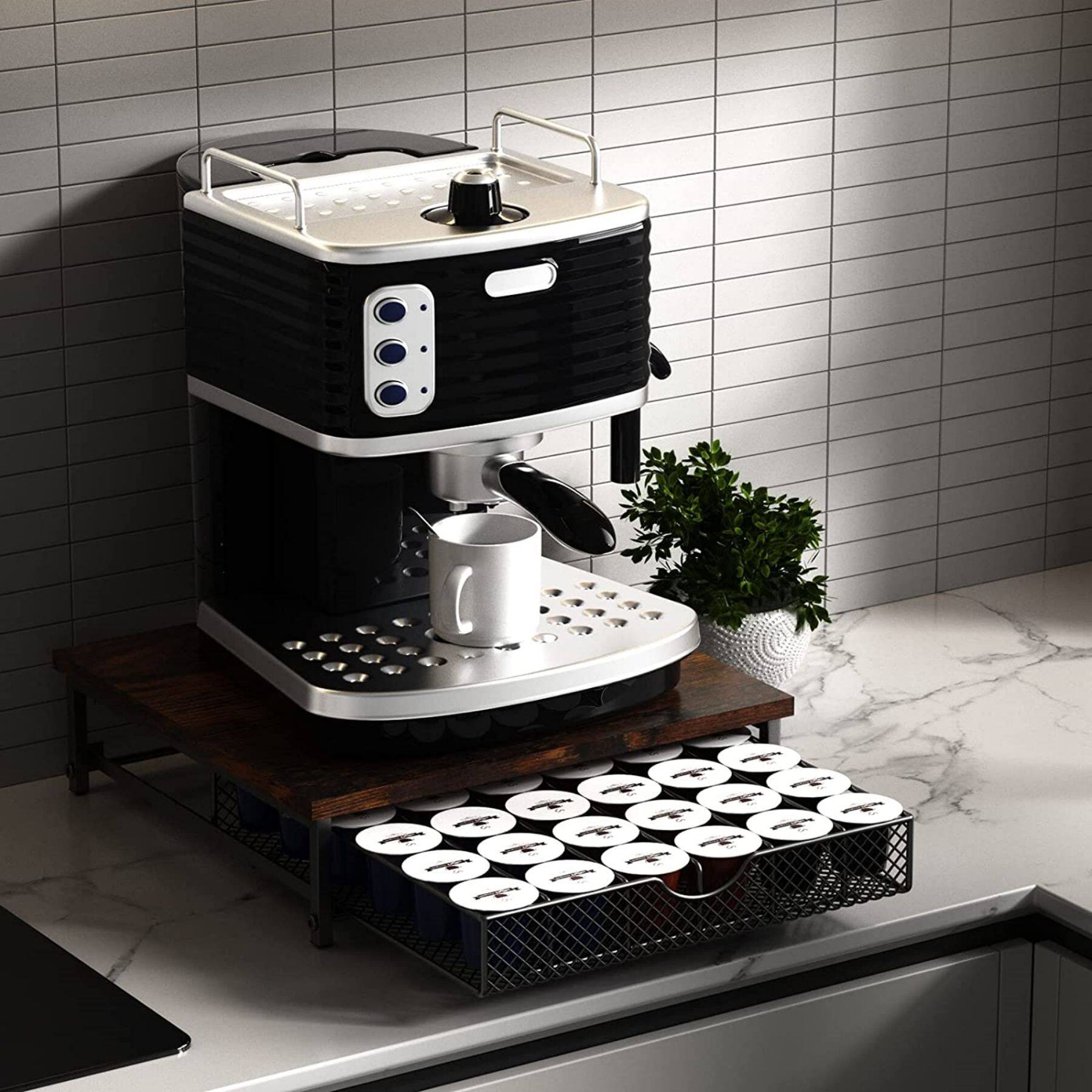 NEX&#x2122; Coffee Holder with  Storage Drawer for K-Cups