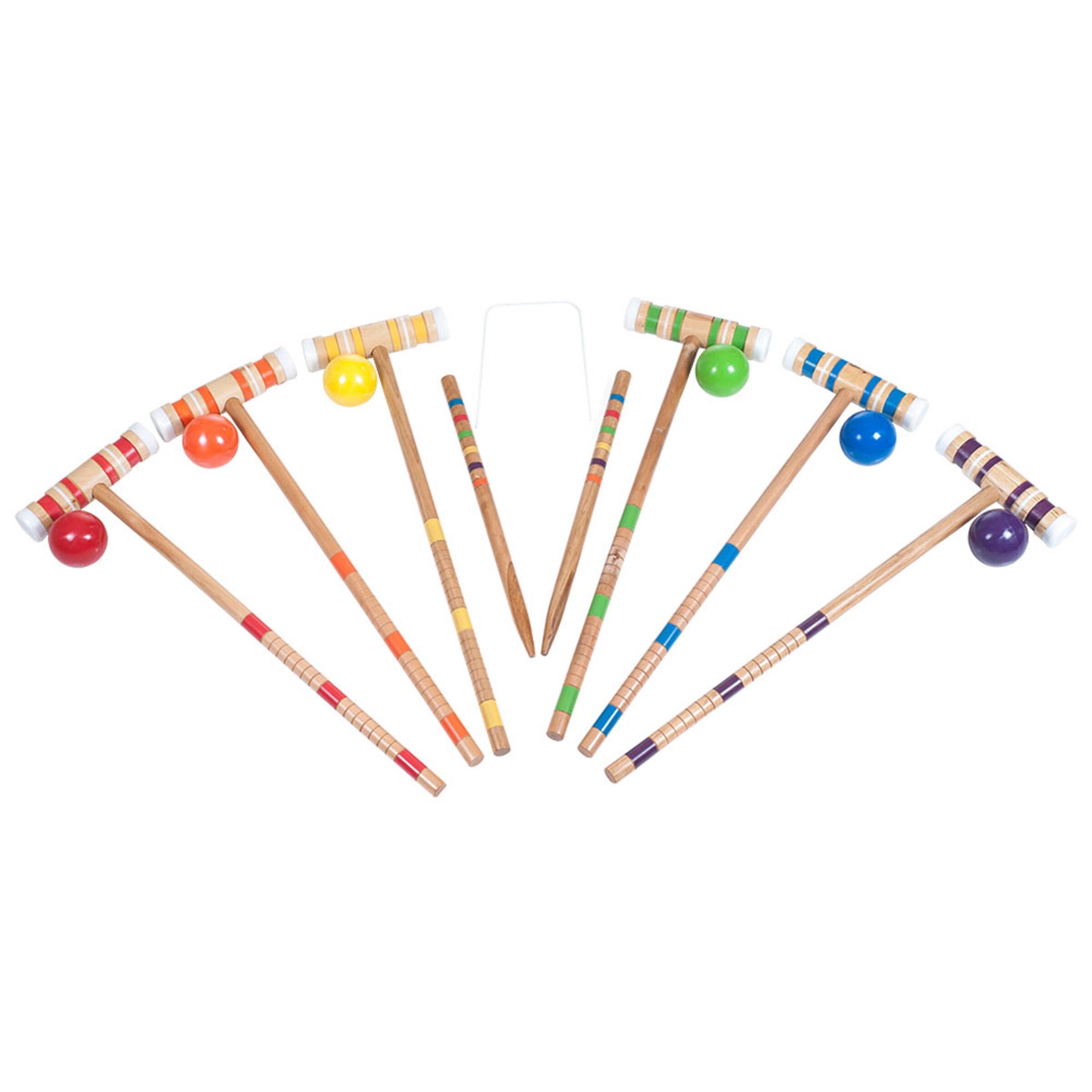 Complete Croquet Set with Carrying Case for sale online Hey Play 