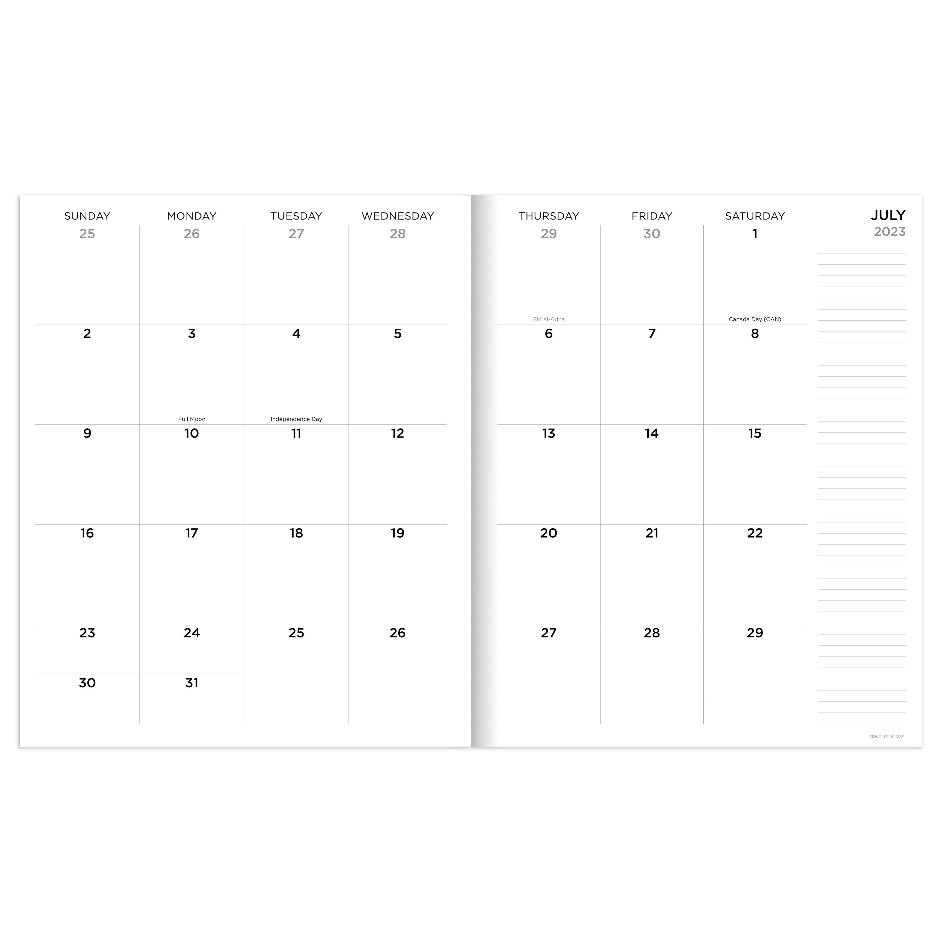 TF Publishing 2023-2024 Fruits for You Large Monthly Planner