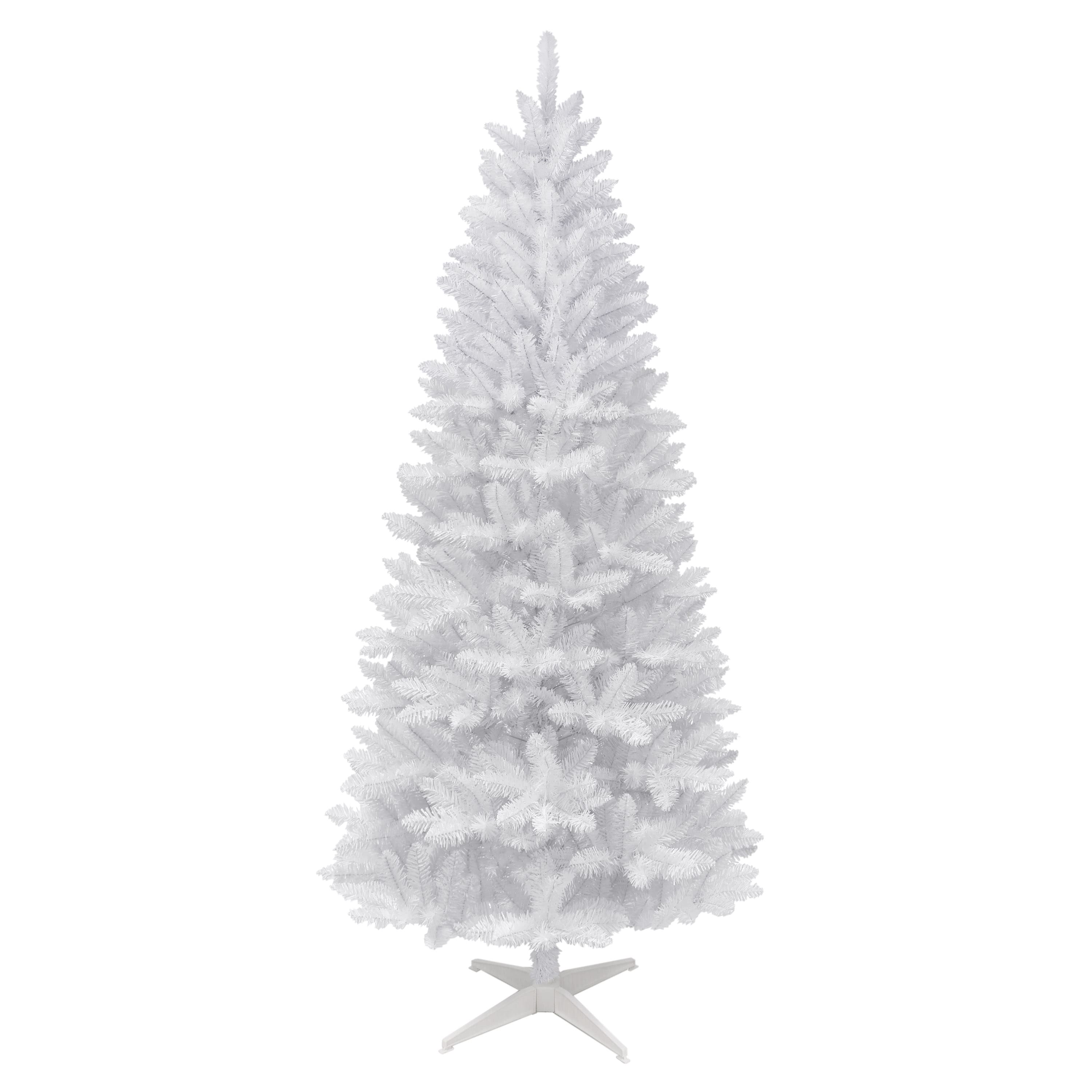 7ft. Unlit White Carson Artificial Pine Christmas Tree