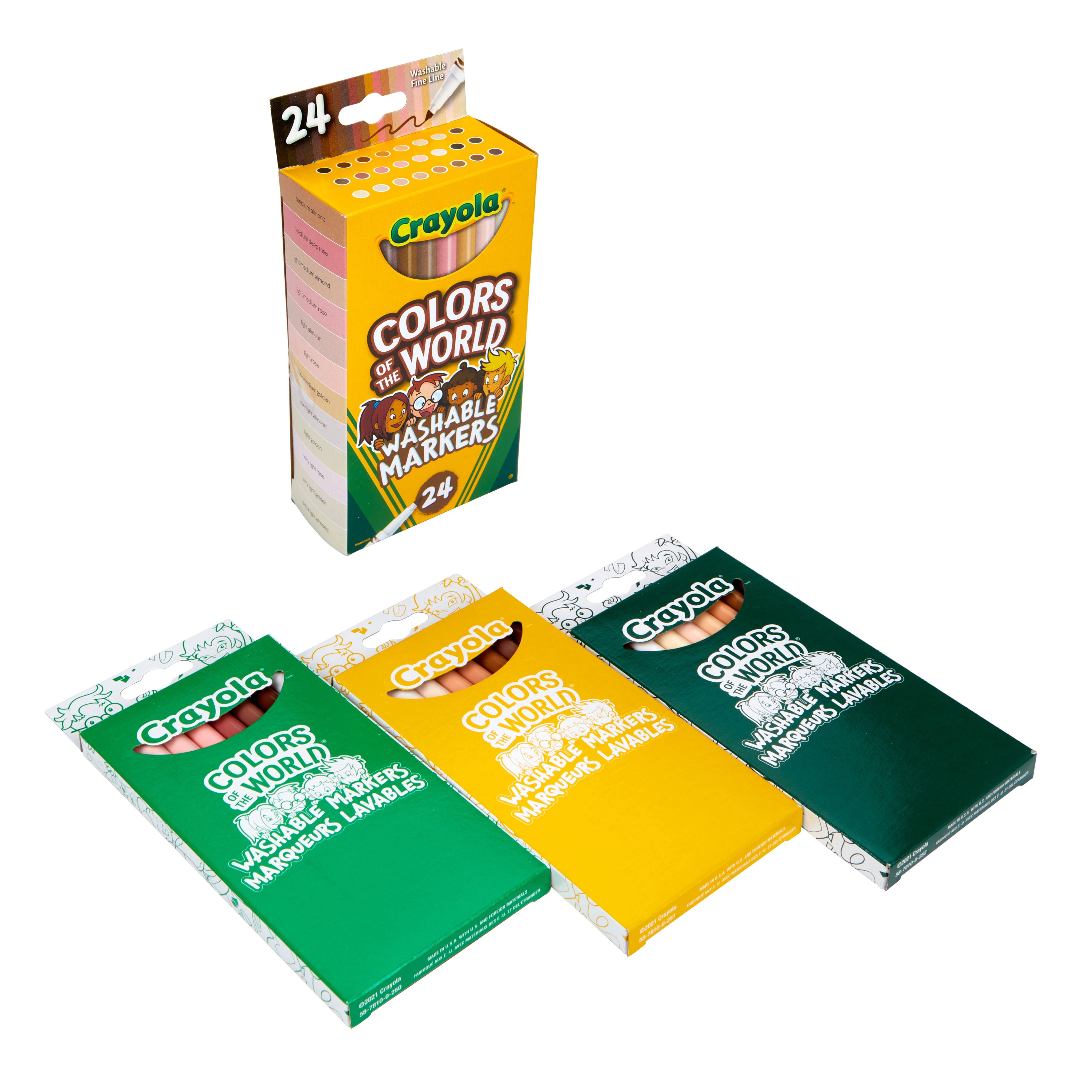 Crayola® Colors of the World™ Fine Marker Set, 24ct.