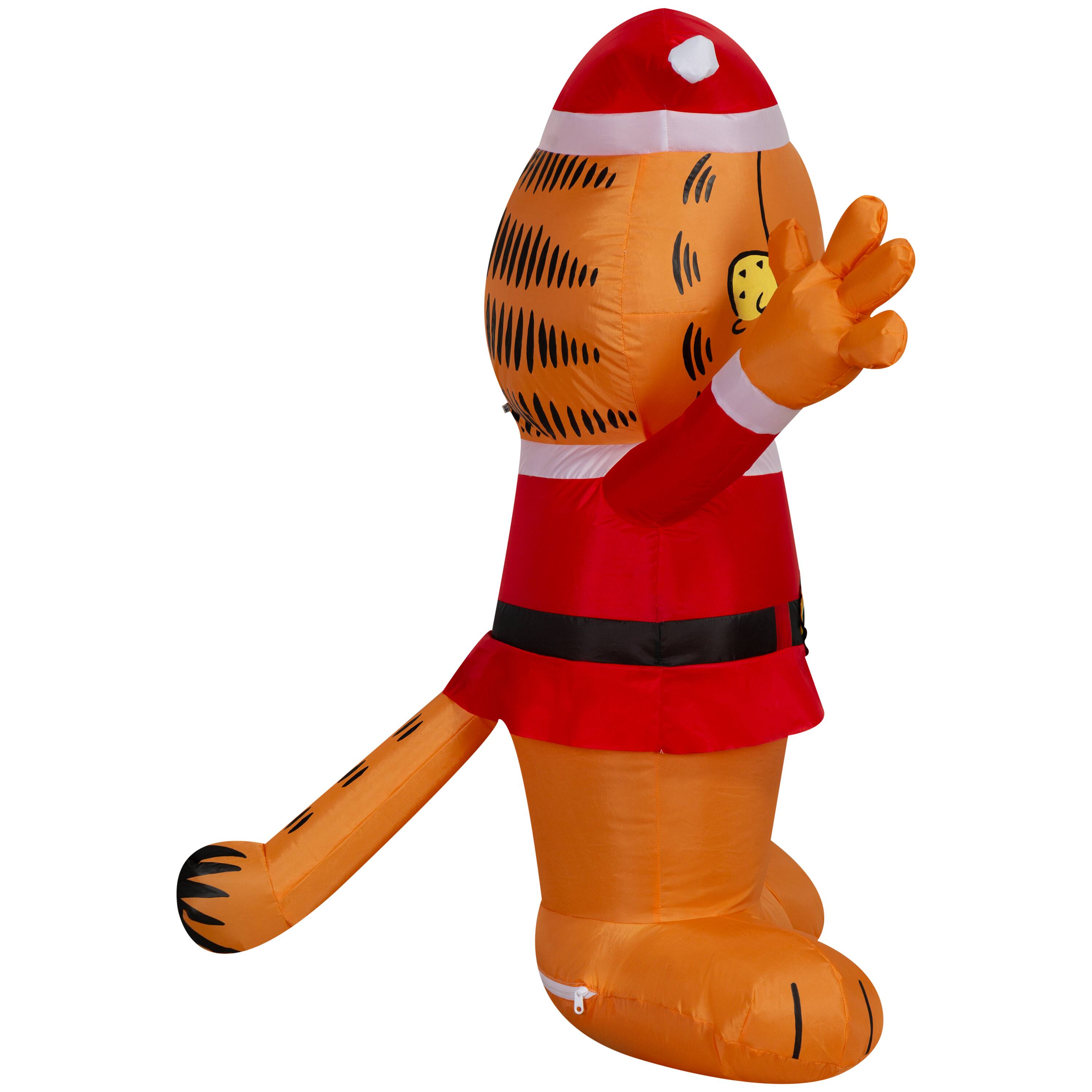 3.5ft. Airblown&#xAE; Inflatable Christmas Garfield in Santa Suit
