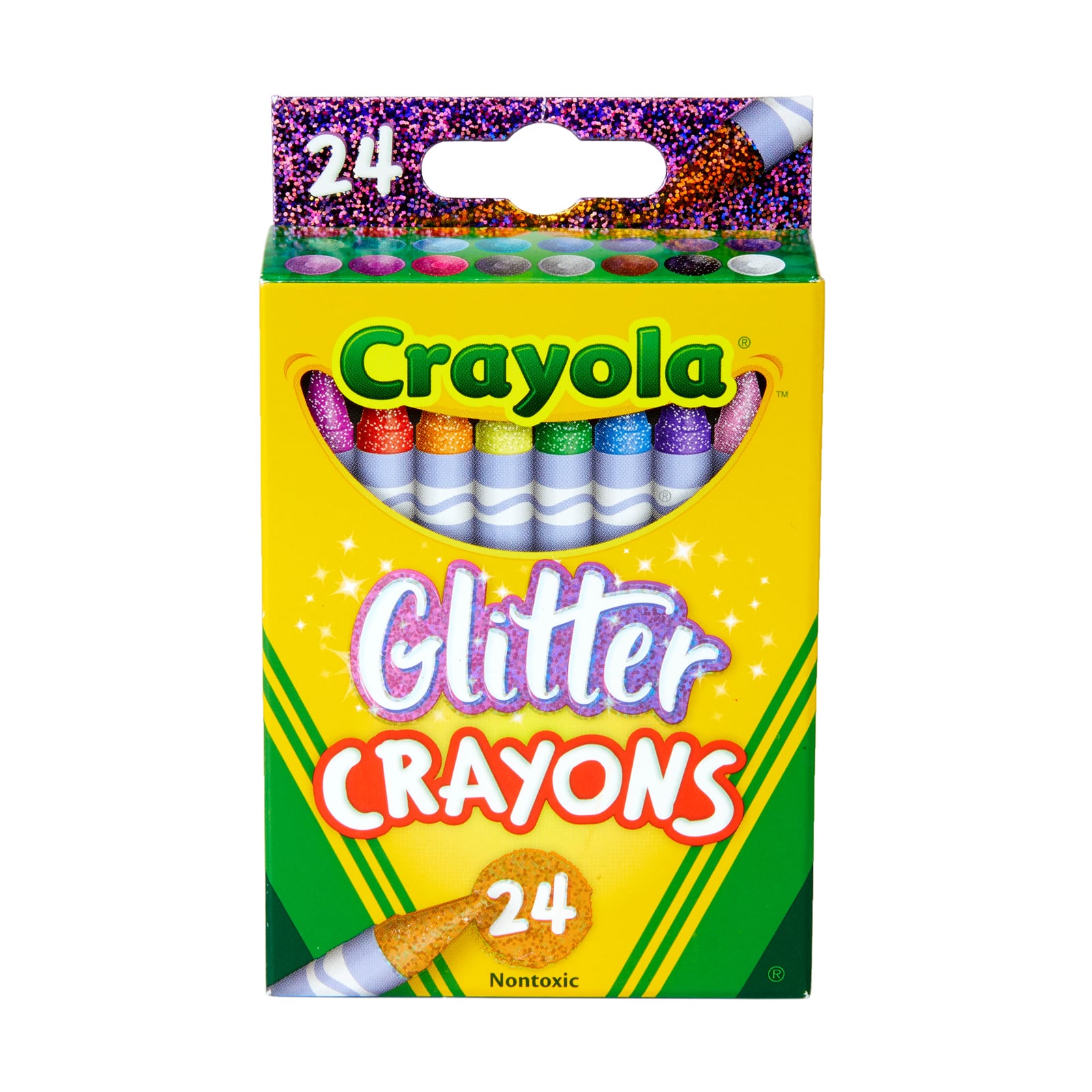 Crayola Crayons, Glitter - 24 crayons
