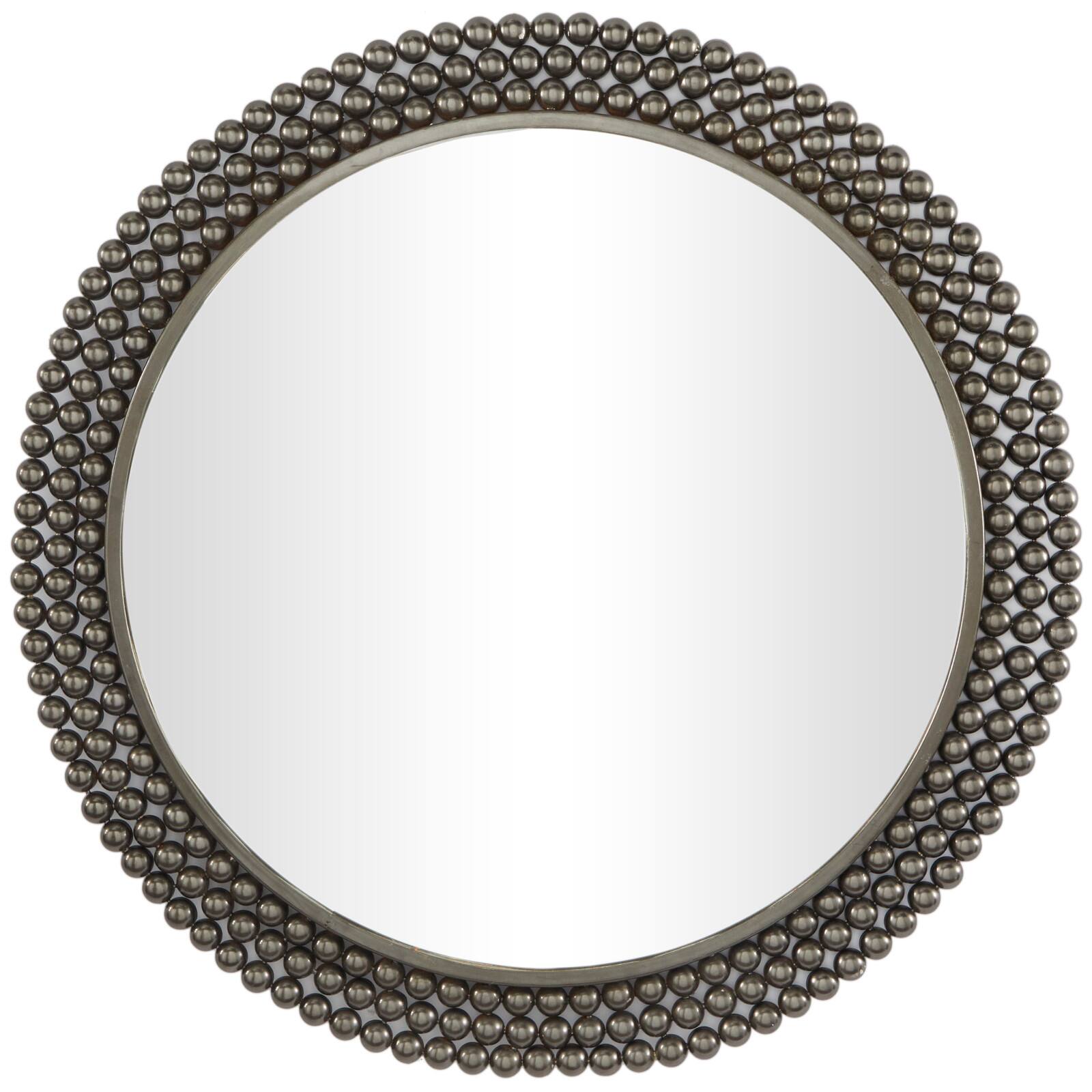 CosmoLiving by Cosmopolitan Round Metal Wall Mirror & Reviews