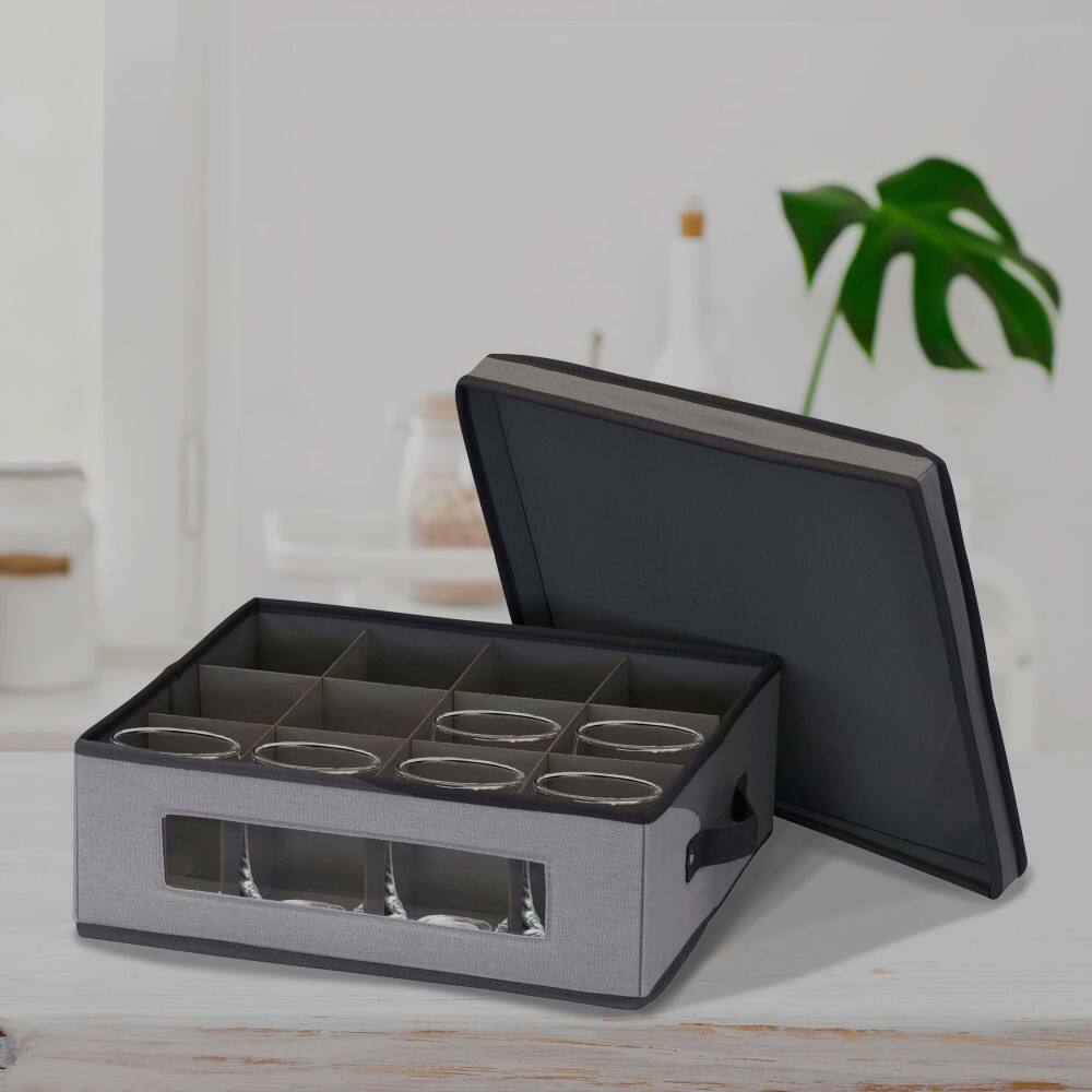 Household Essentials Cup Glassware Storage Box