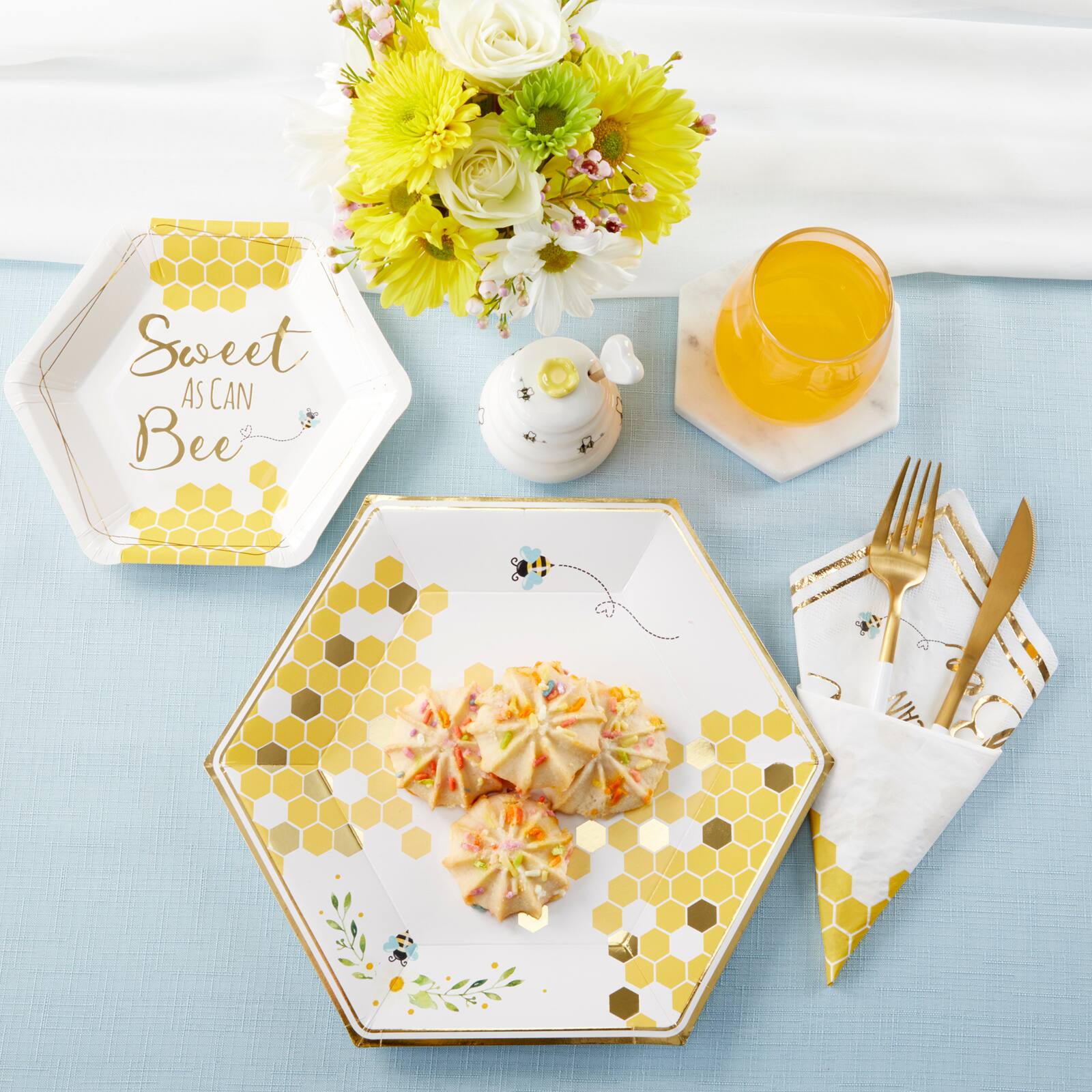 Kate Aspen&#xAE; Sweet As Can Bee Paper Beverage Napkins, 60ct.