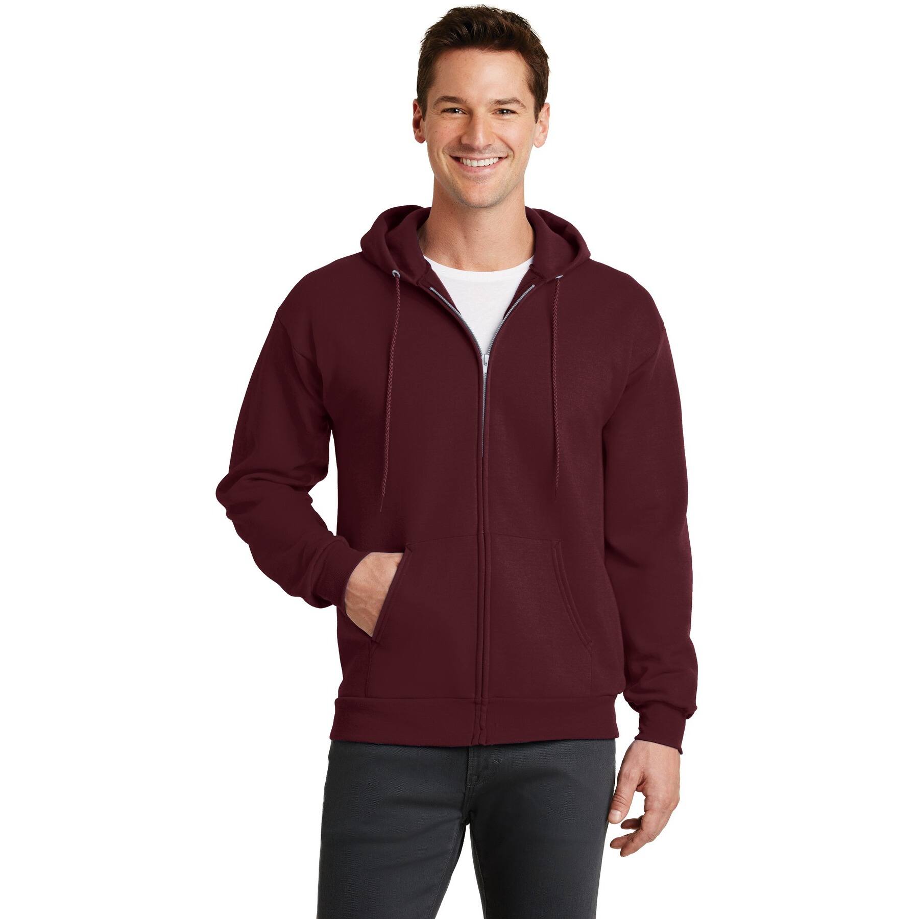 Port & Company® Core Fleece Full-Zip Hooded Sweatshirt