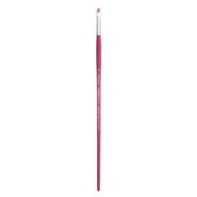 Princeton Velvetouch Angle Bright Brush, Long Handle, Size 6