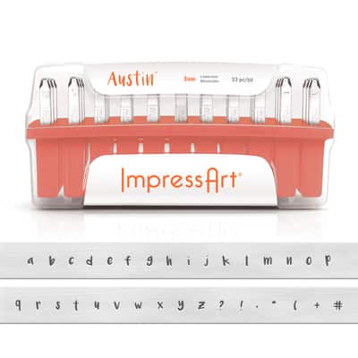 ImpressArt® Austin™ Lowercase Letters Metal Stamp Set