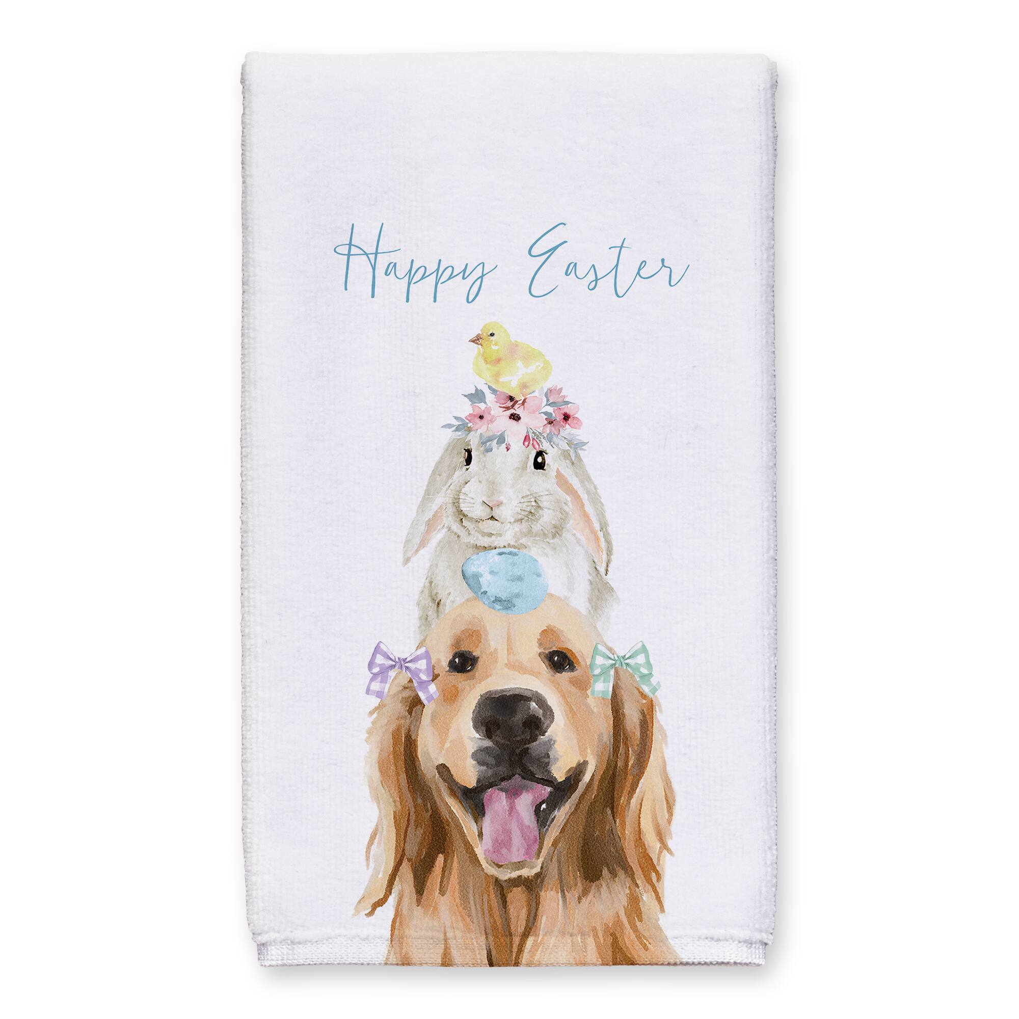 Easter Friends Stack 16" x 25" Tea Towel - Set of 2