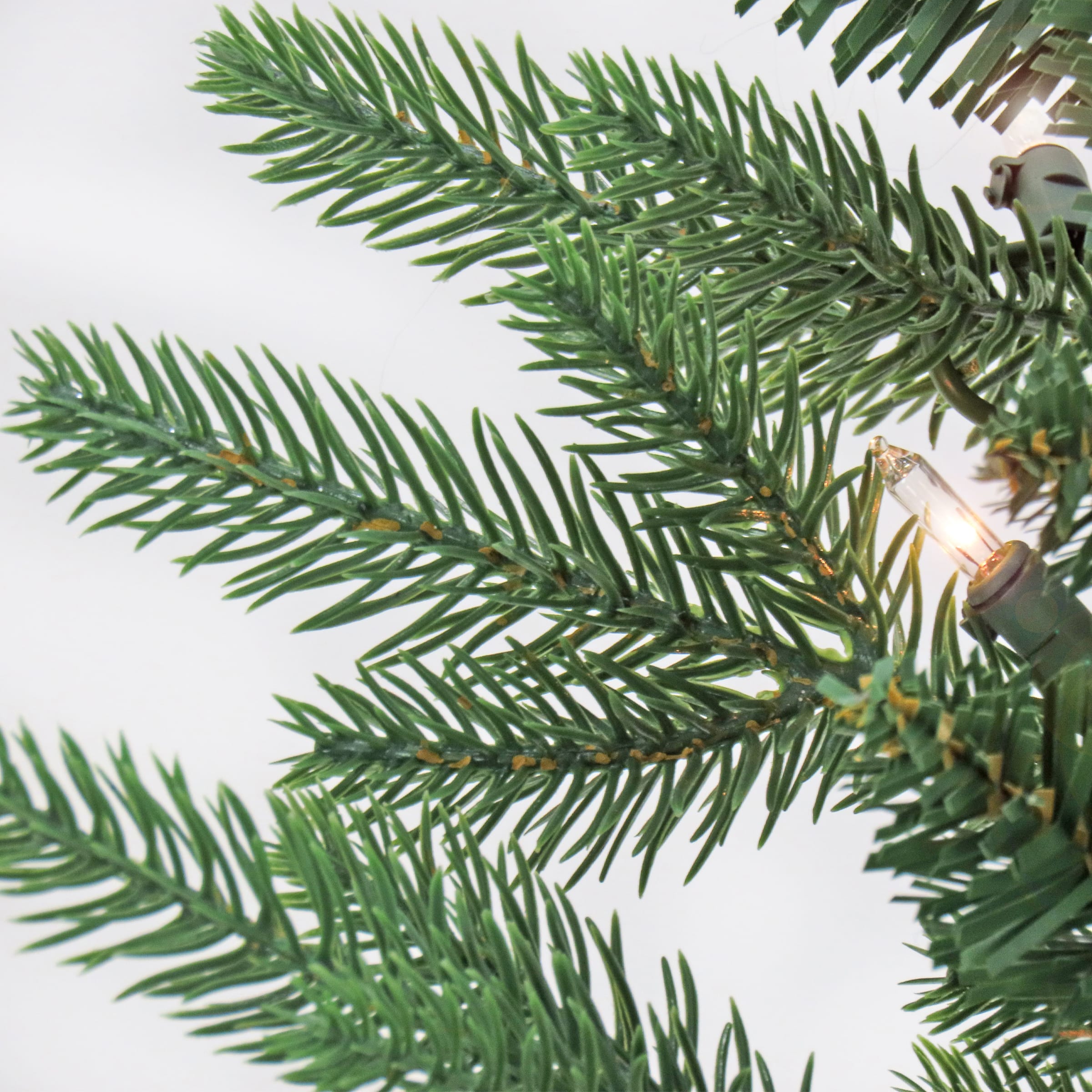 7.5ft. Pre-lit Artificial Feel Real&#xAE; Merryweather Fir Hinged Tree, Clear Lights