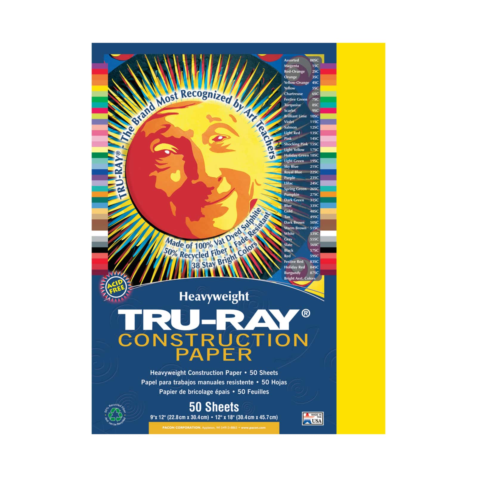 Pacon® Tru-Ray® 9" x 12" Construction Paper
