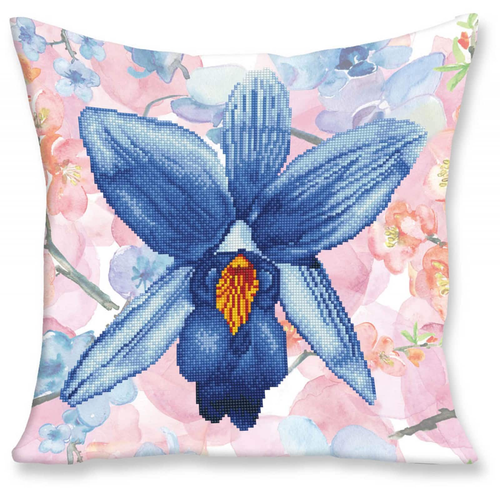 Diamond Dotz&#xAE; Advanced Sparkle Garden Blue Decorative Pillow Kit