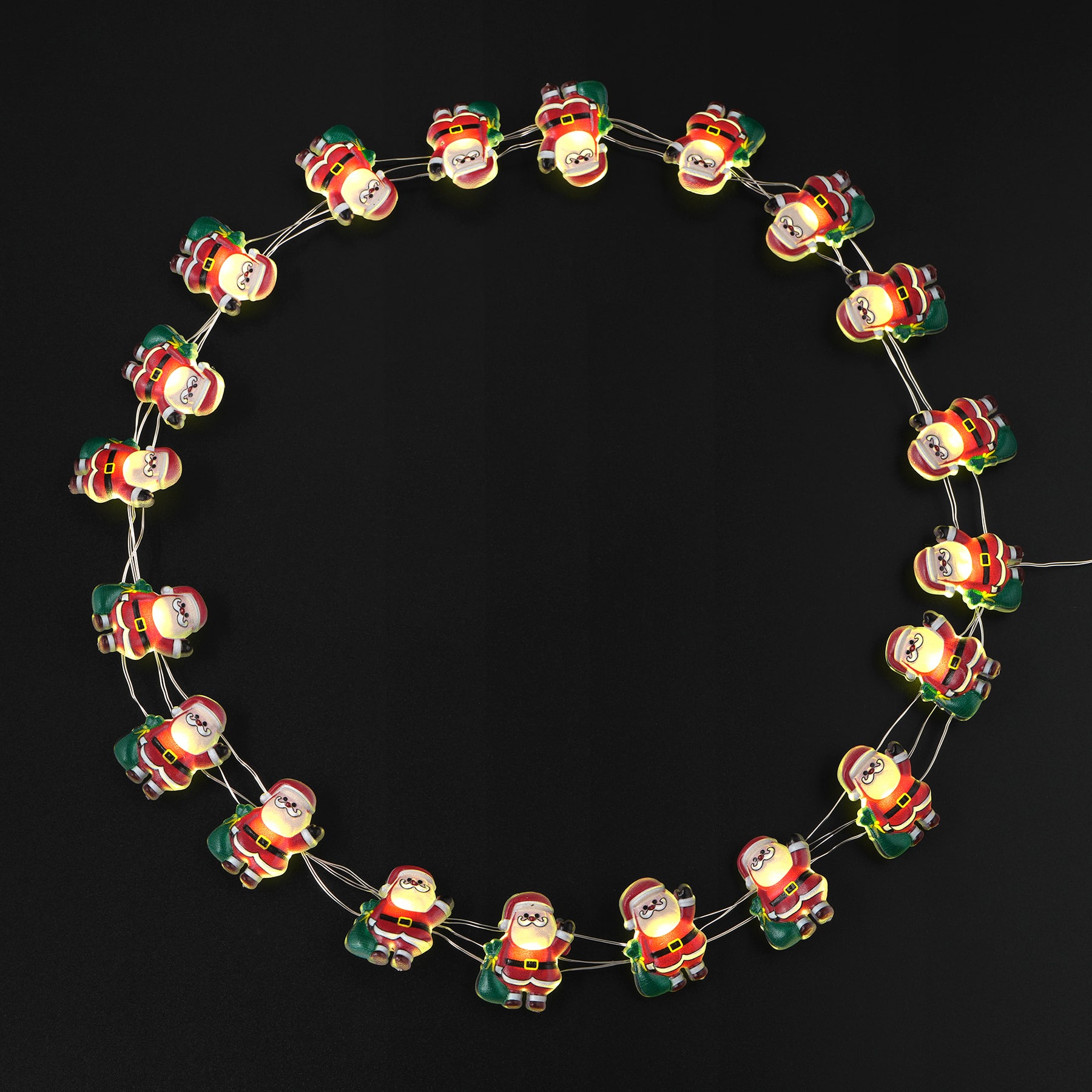 6ft. Waving Santa LED Icon String Lights by Ashland&#xAE;