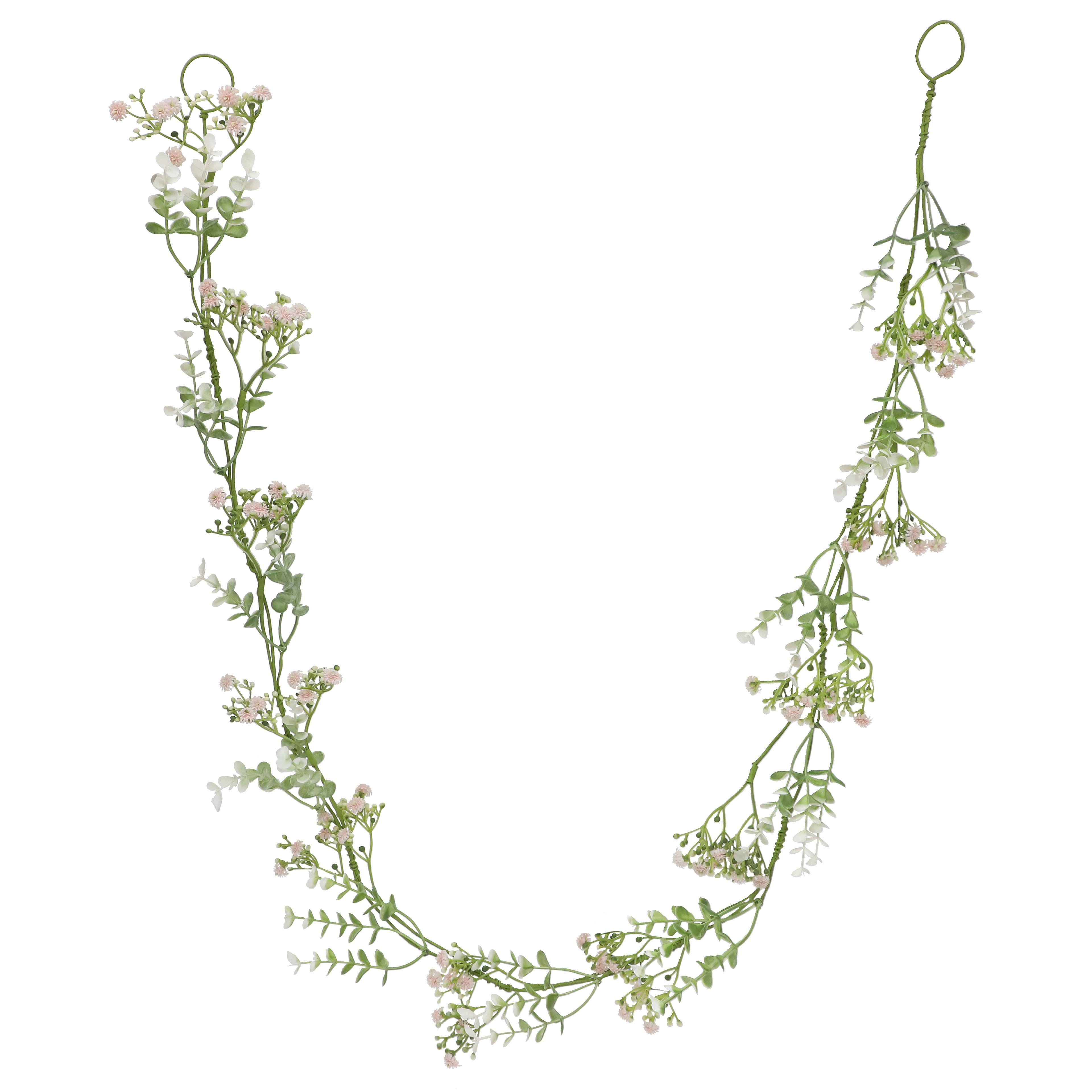 5ft. Light Pink Baby's Breath Coiled Garland by Ashland®