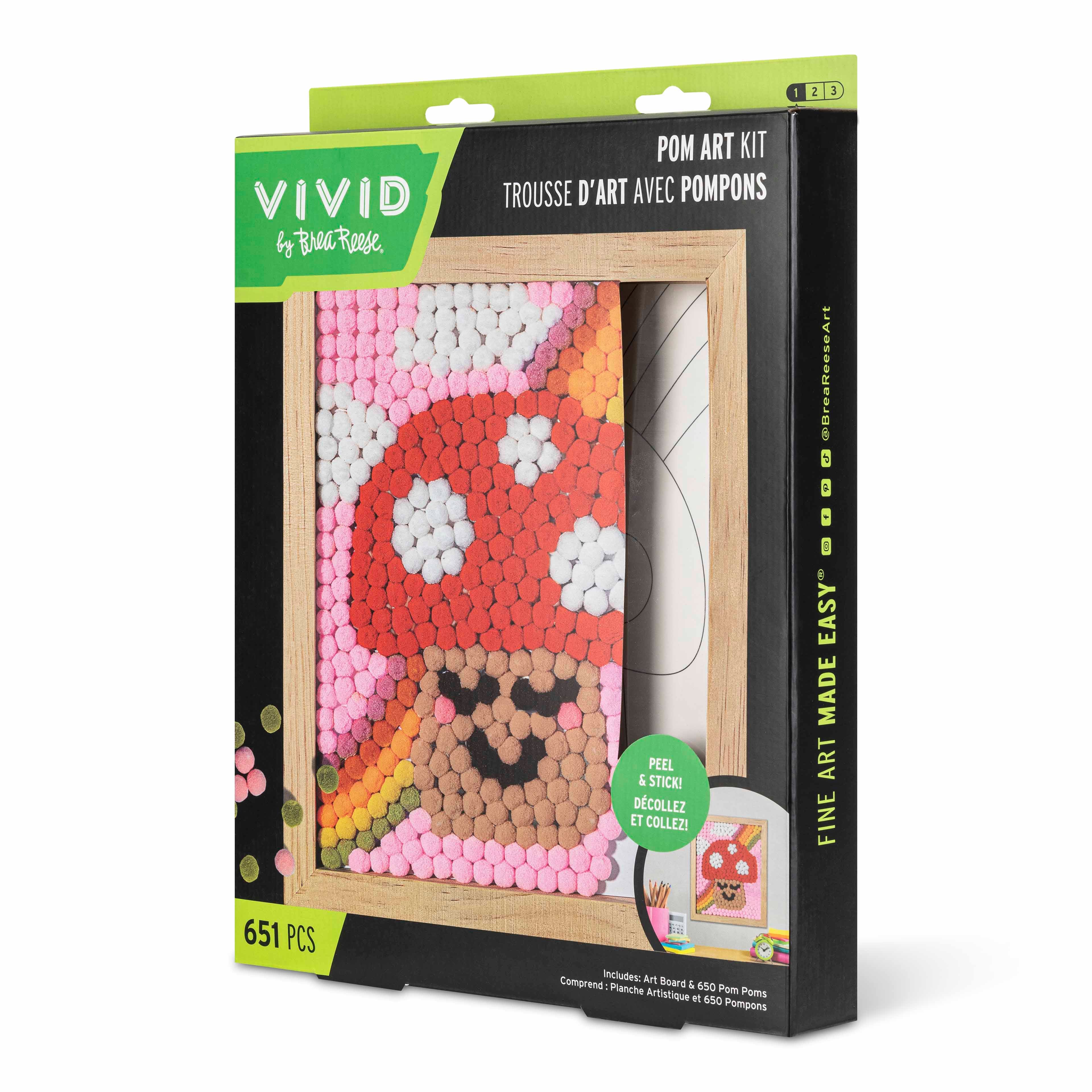 VIVID by Brea Reese&#xAE; Mushroom Pom Art Kit