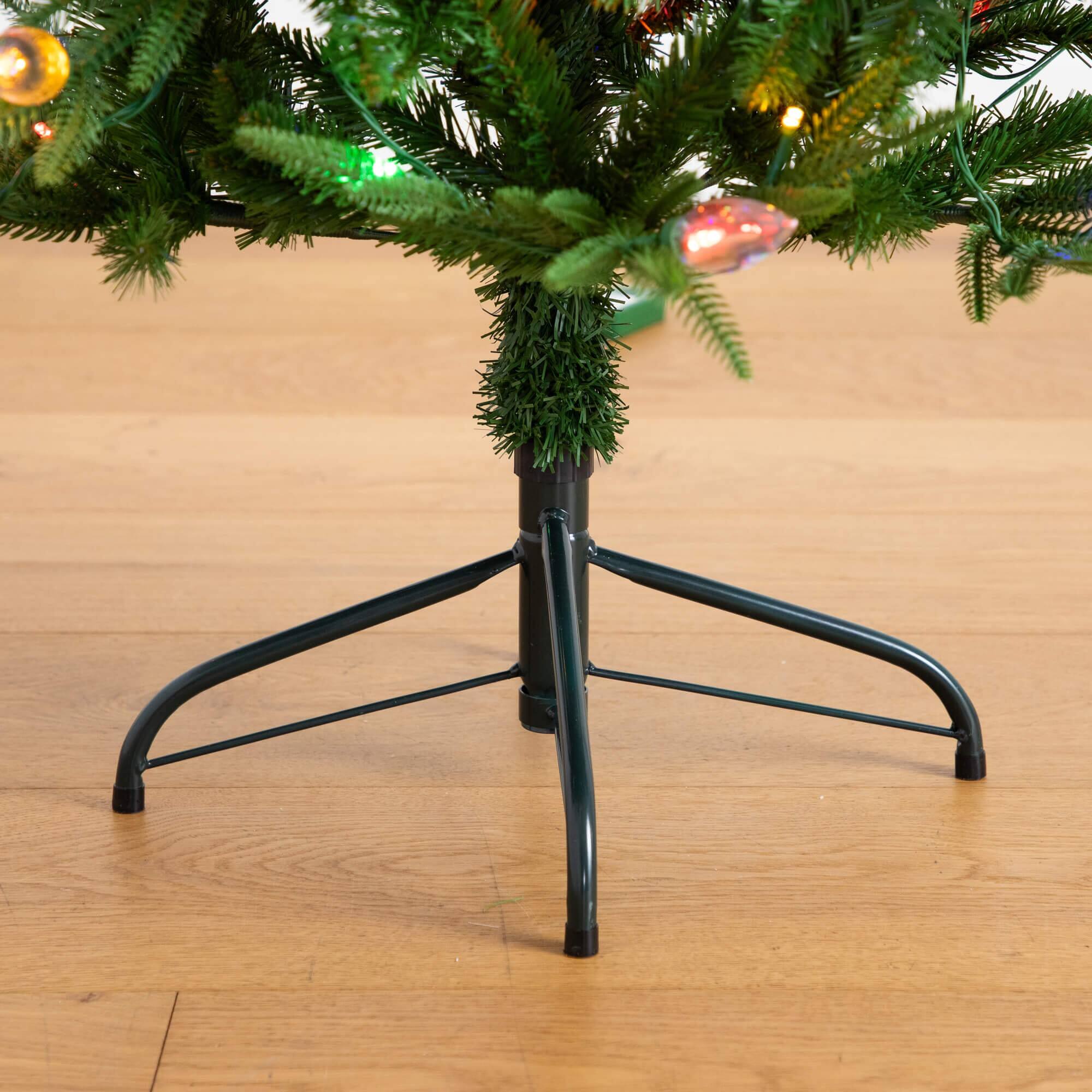 4ft. Pre-Lit Luxembourg Pine Artificial Christmas Tree, Multicolor Lights