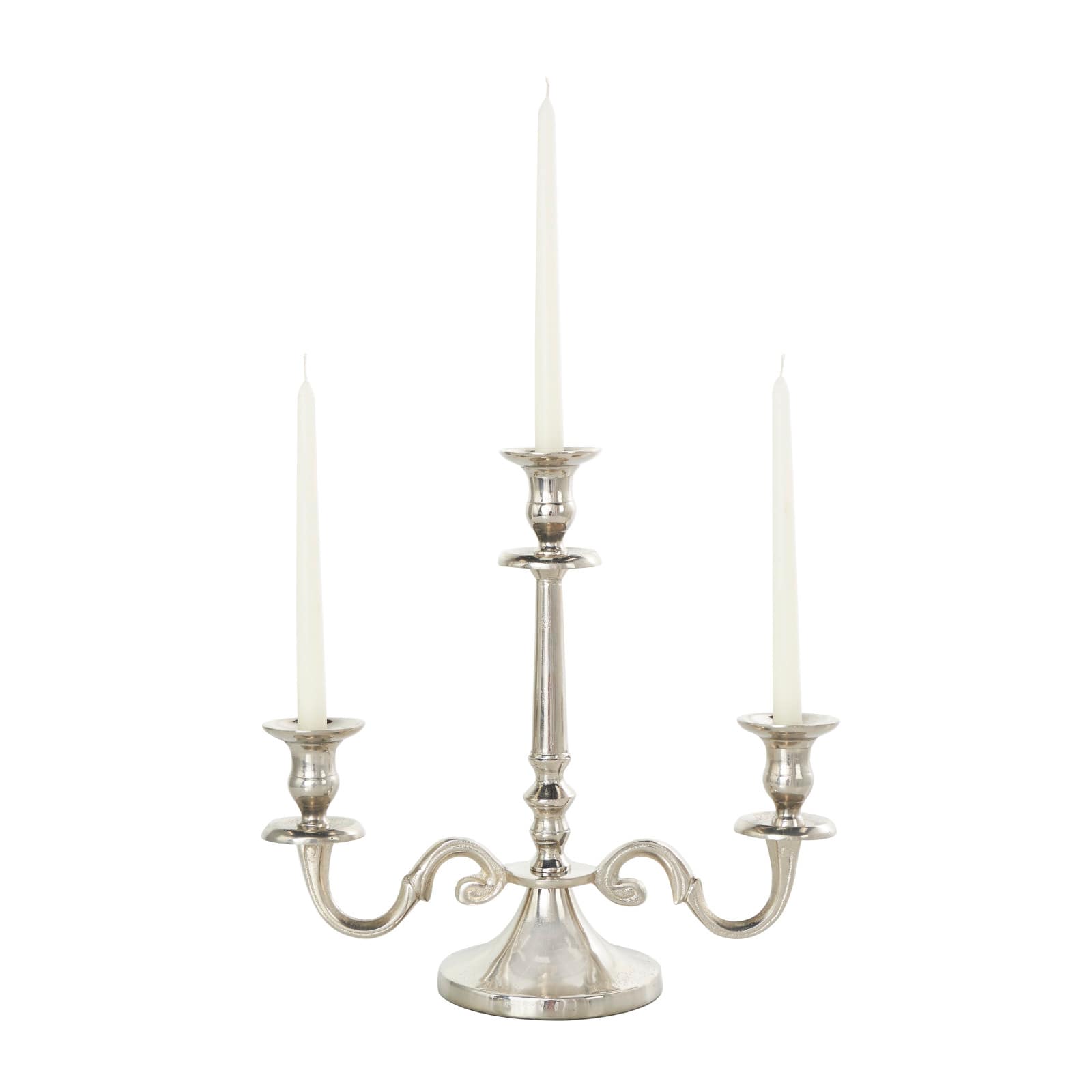 Aluminum Scrolled Candelabra