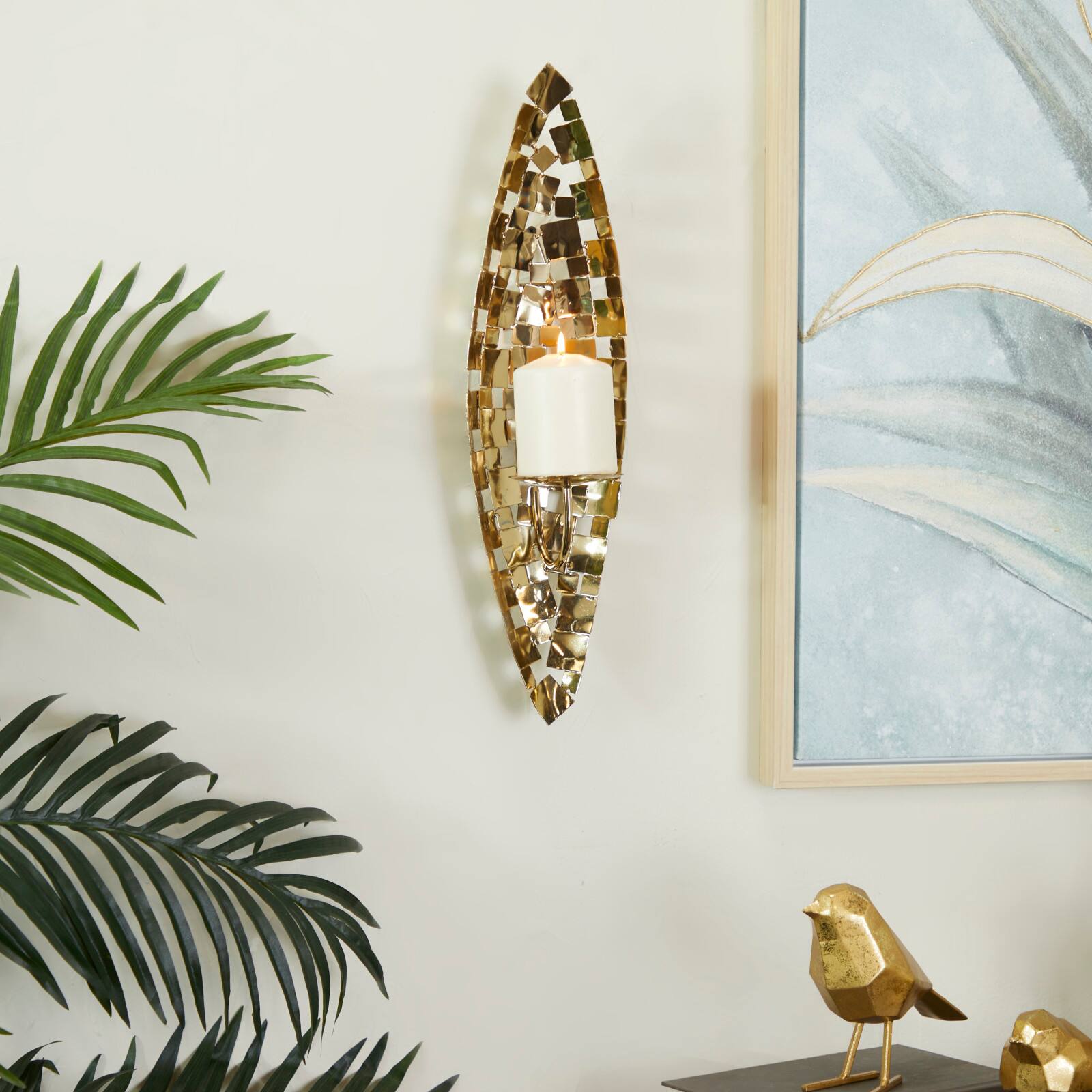 20" Gold Contemporary Wall Sconce