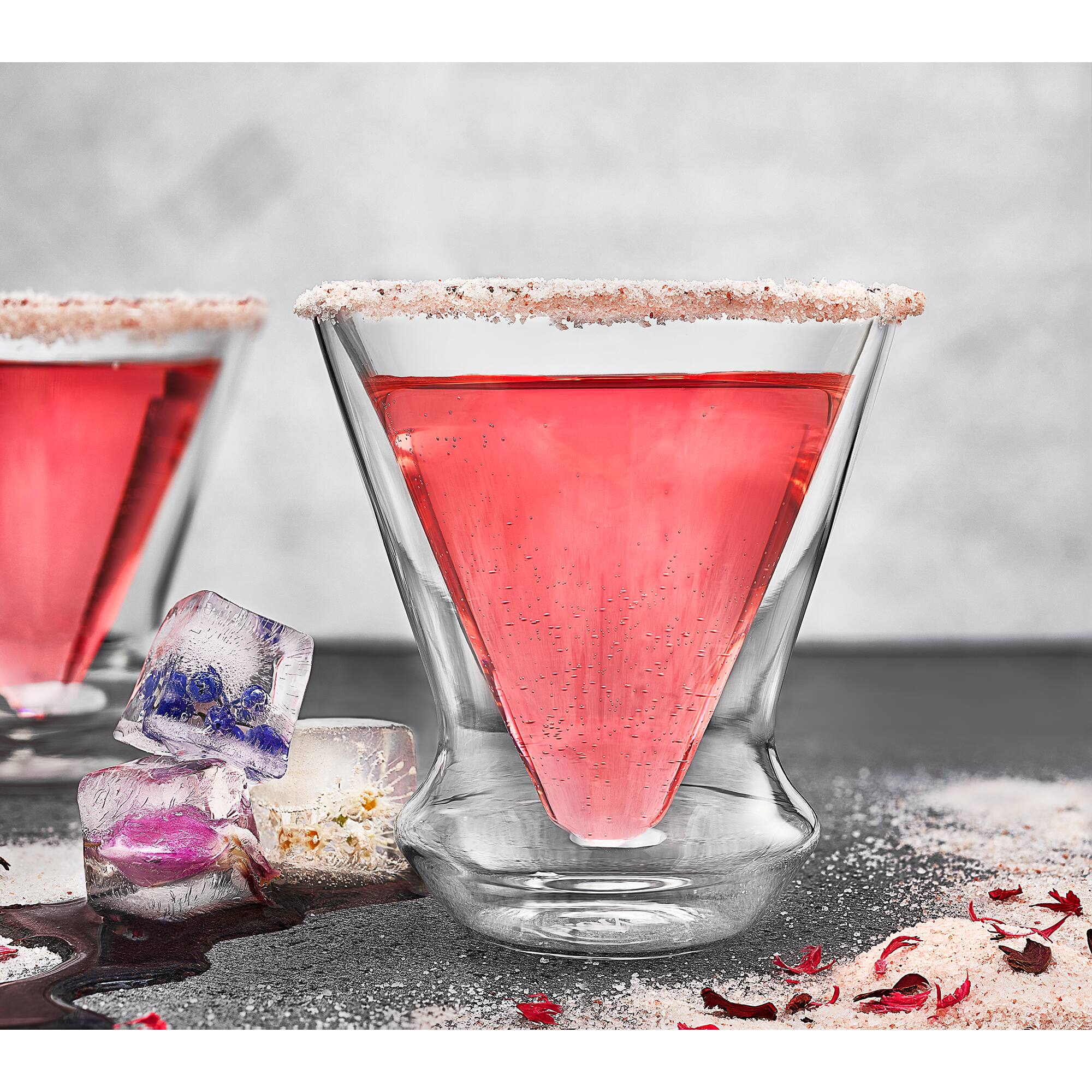 JoyJolt® Cosmo Double Wall Stemless Martini Glasses, 4ct.