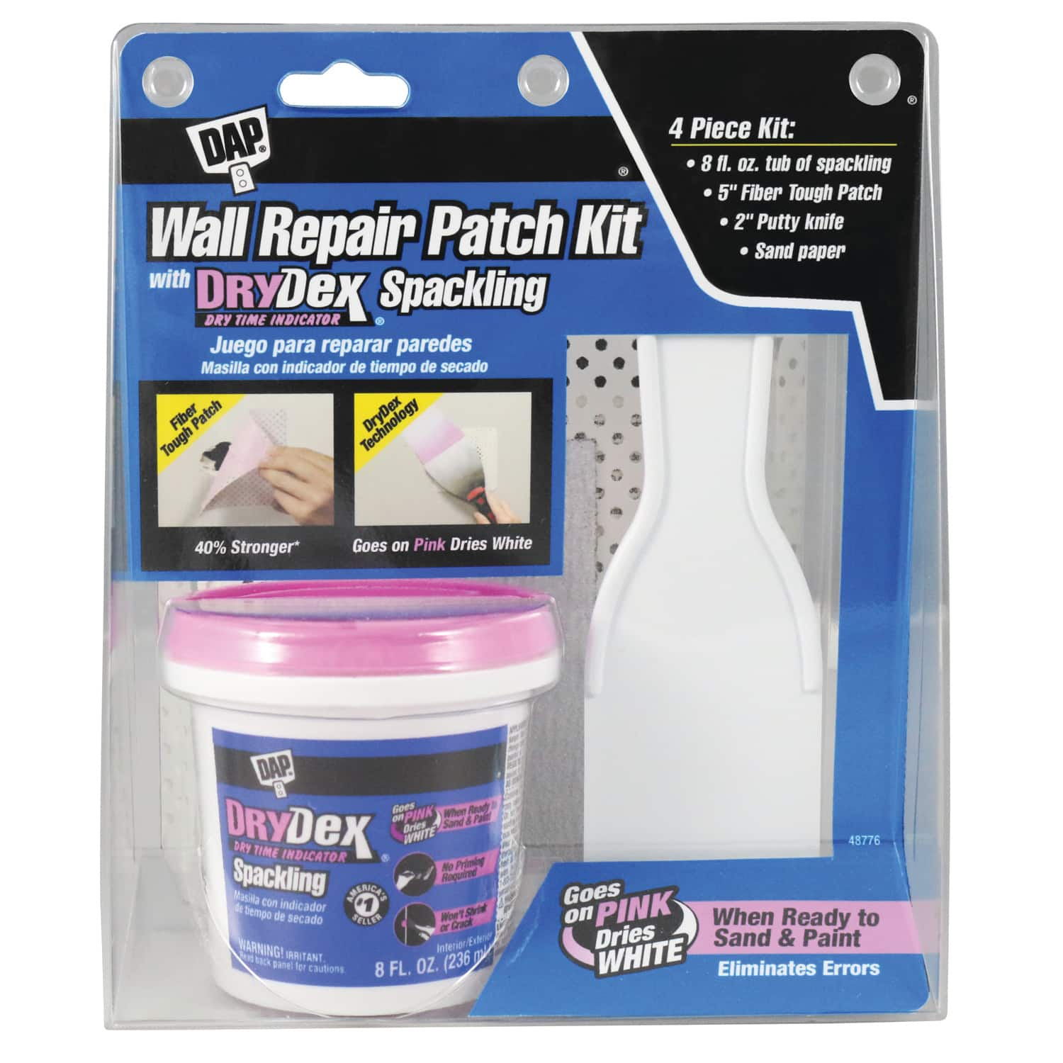 DAP&#xAE; Wall Repair Patch Kit Featuring DRYDex&#xAE; Spackling