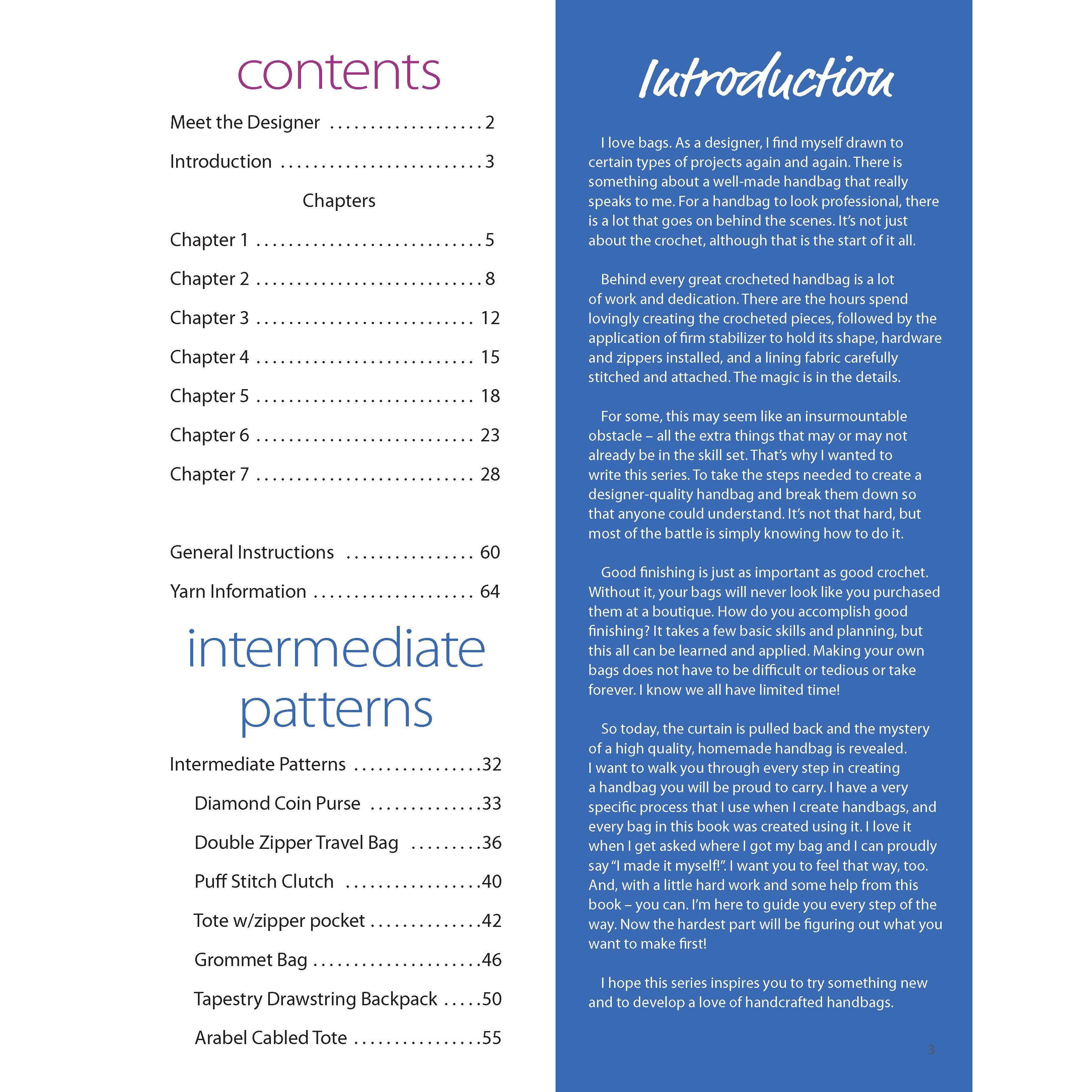 Leisure Arts&#xAE; Handcrafted Handbags Book #3 Intermediate