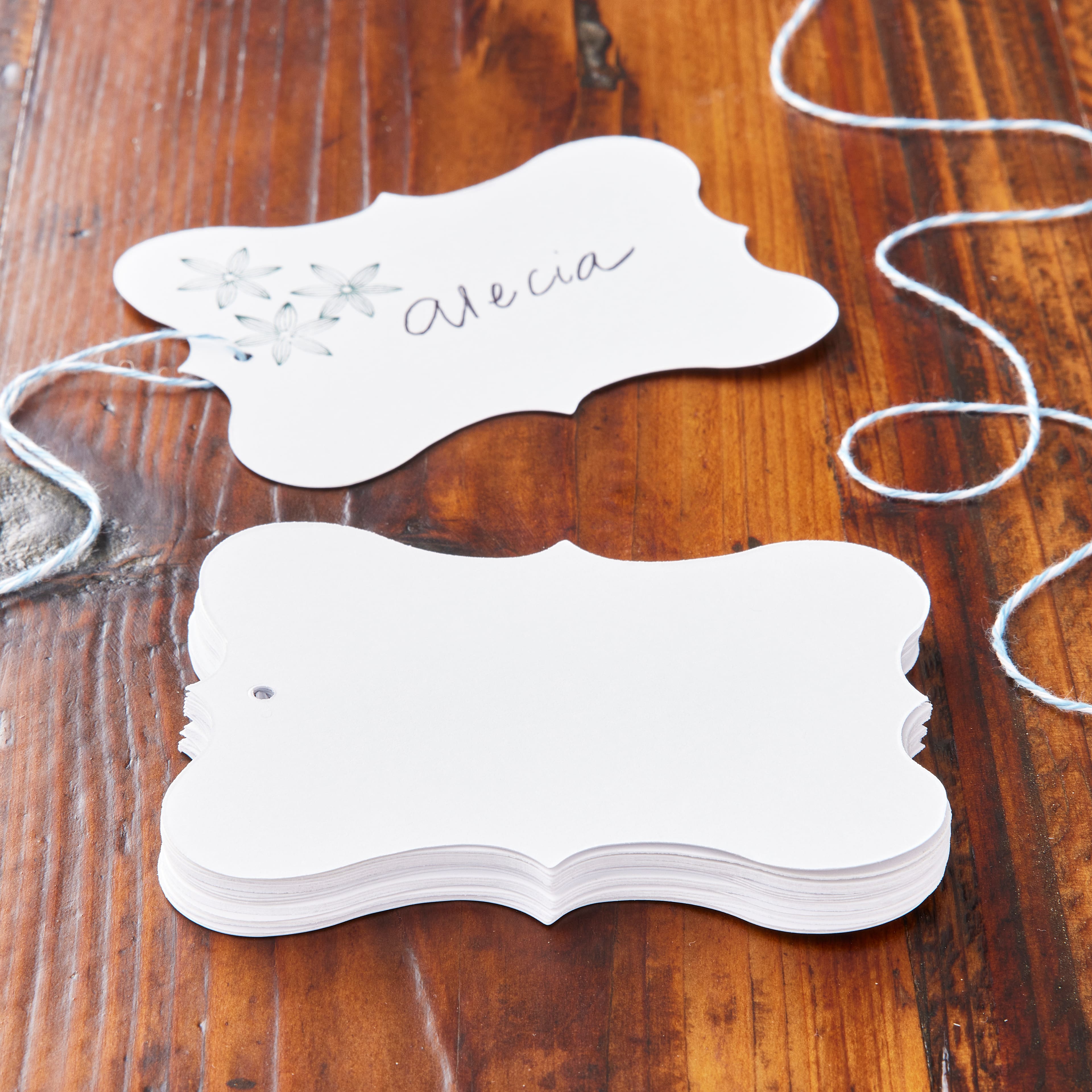 12 Packs: 20 ct. (240 total) White Ornate Gift Tags by Recollections™