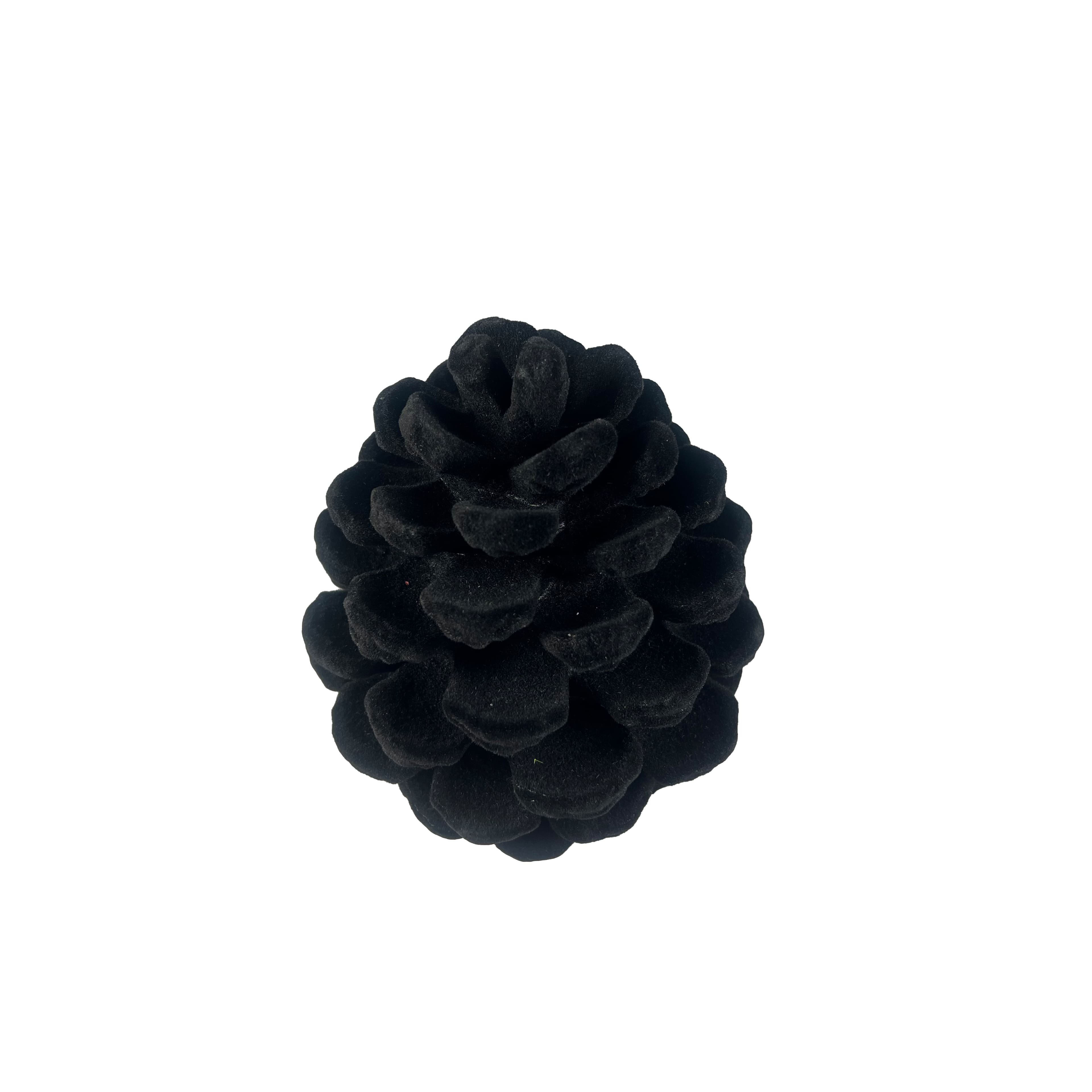 7.25&#x22; Black Flocked Pinecone Tabletop D&#xE9;cor by Ashland&#xAE;