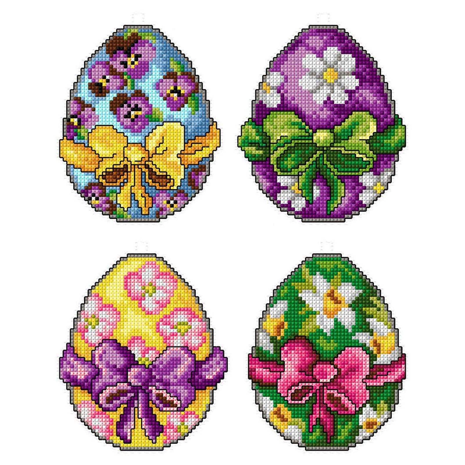 Orchidea Easter Eggs Counted Cross Stitch Kit