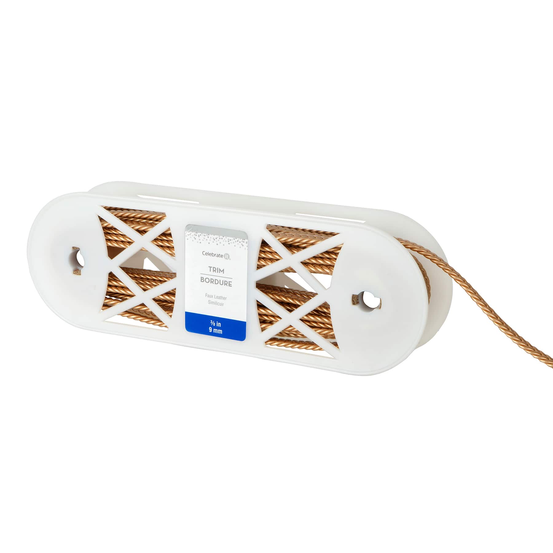 3/8&#x22; Braided Faux Leather Trim by Celebrate It&#xAE;