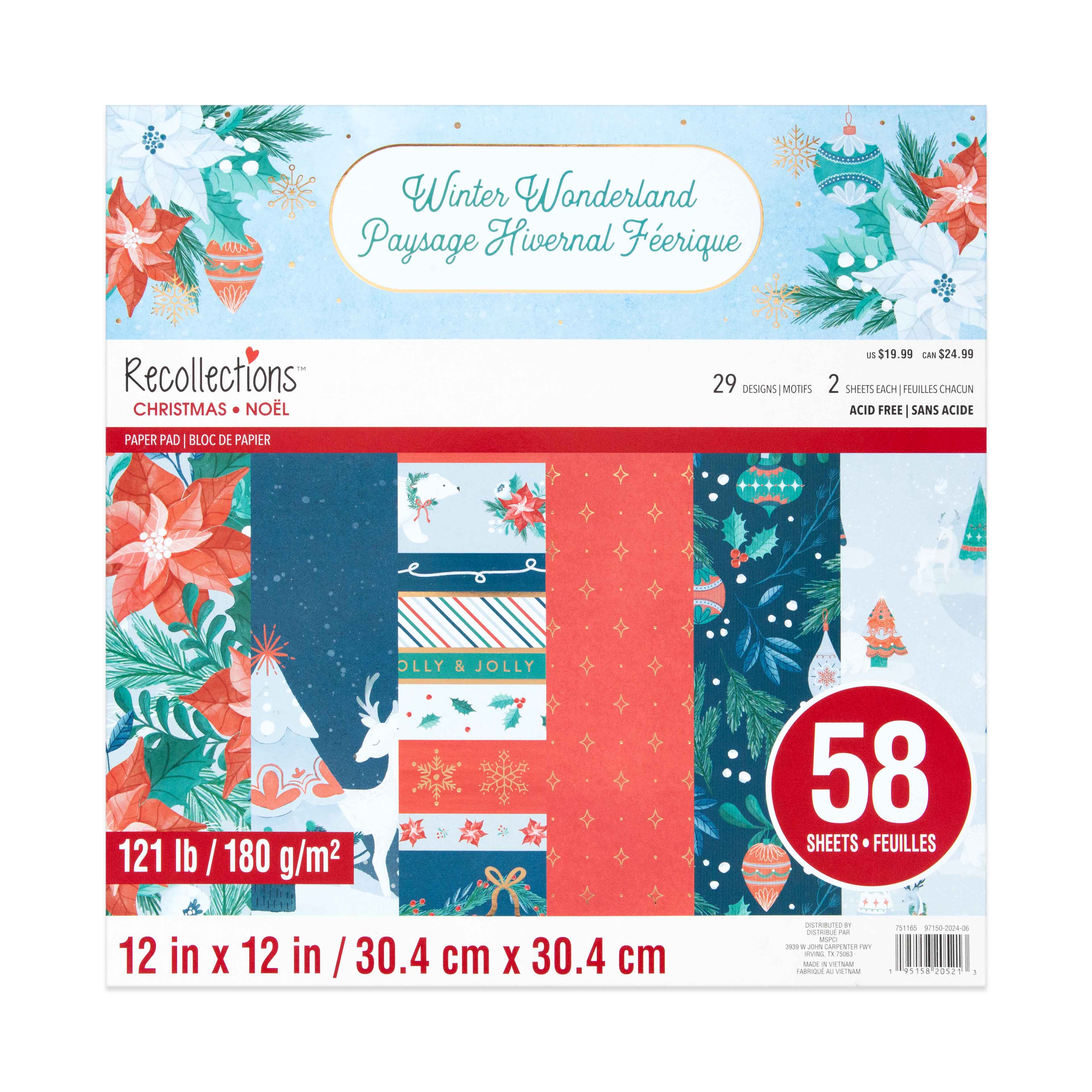 12&#x22; x 12&#x22; Winter Wonderland Paper Pad by Recollections&#x2122;