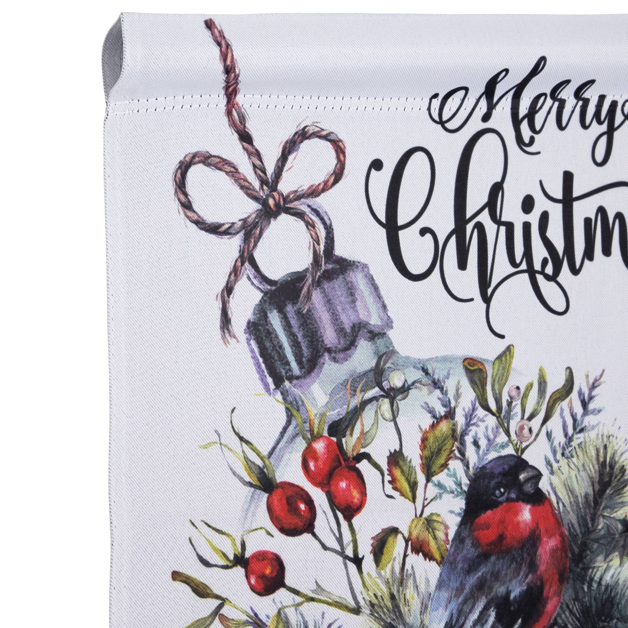 Merry Christmas Ornament Outdoor Christmas Garden Flag - 18&#x22; x 12.5&#x22;