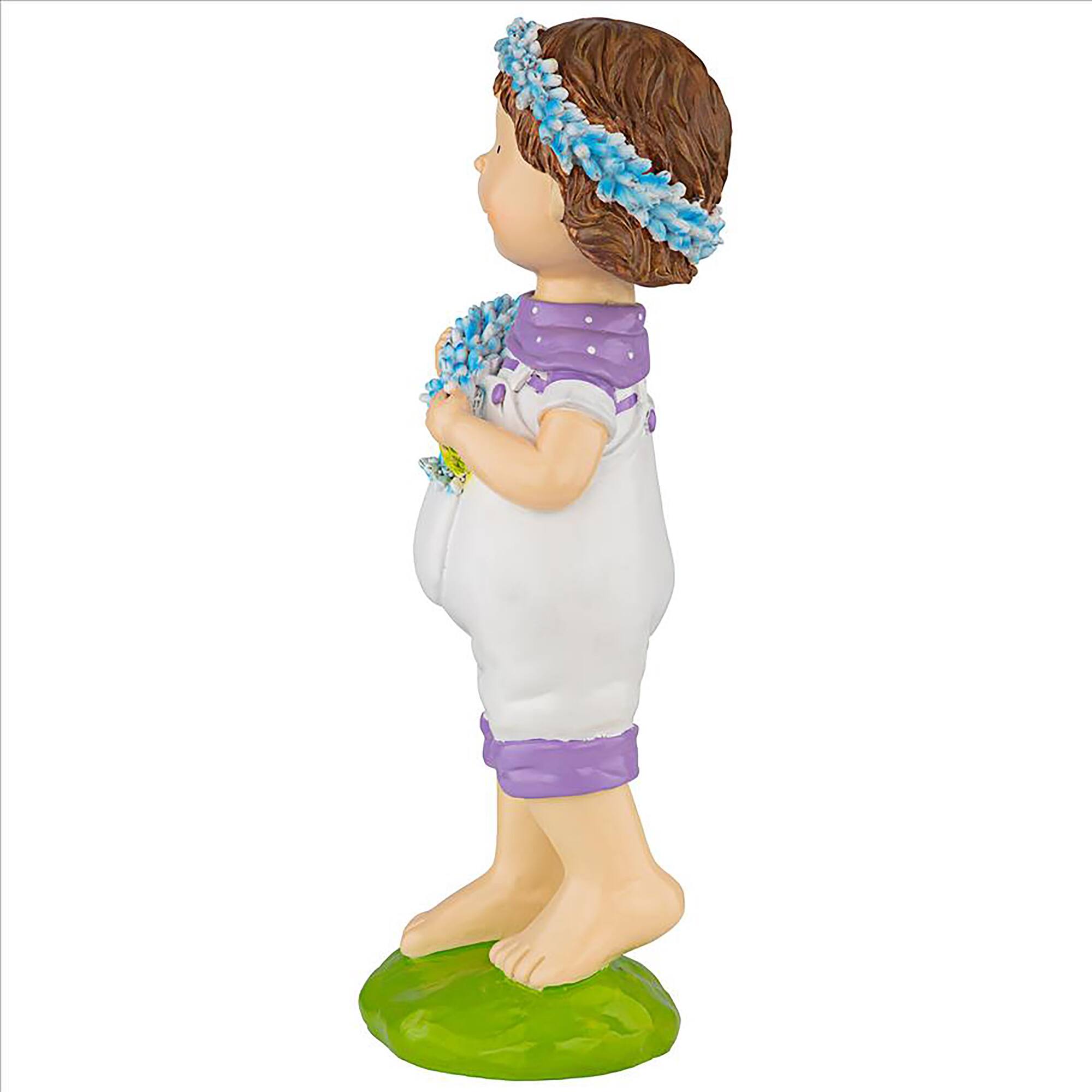 Design Toscano 15" Thierry Springtime Child Garden Statue