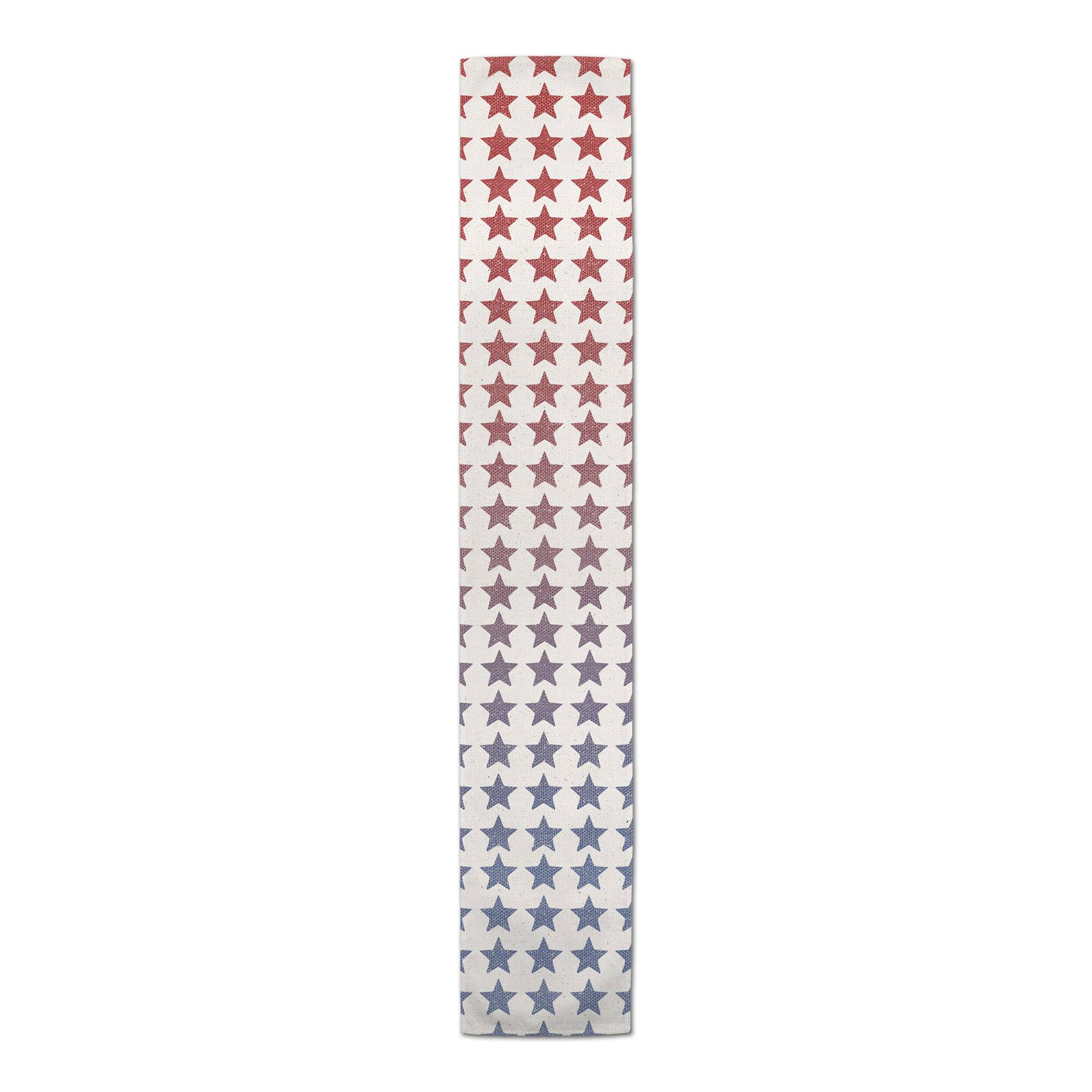Gradient Stars Poly Twill Table Runner