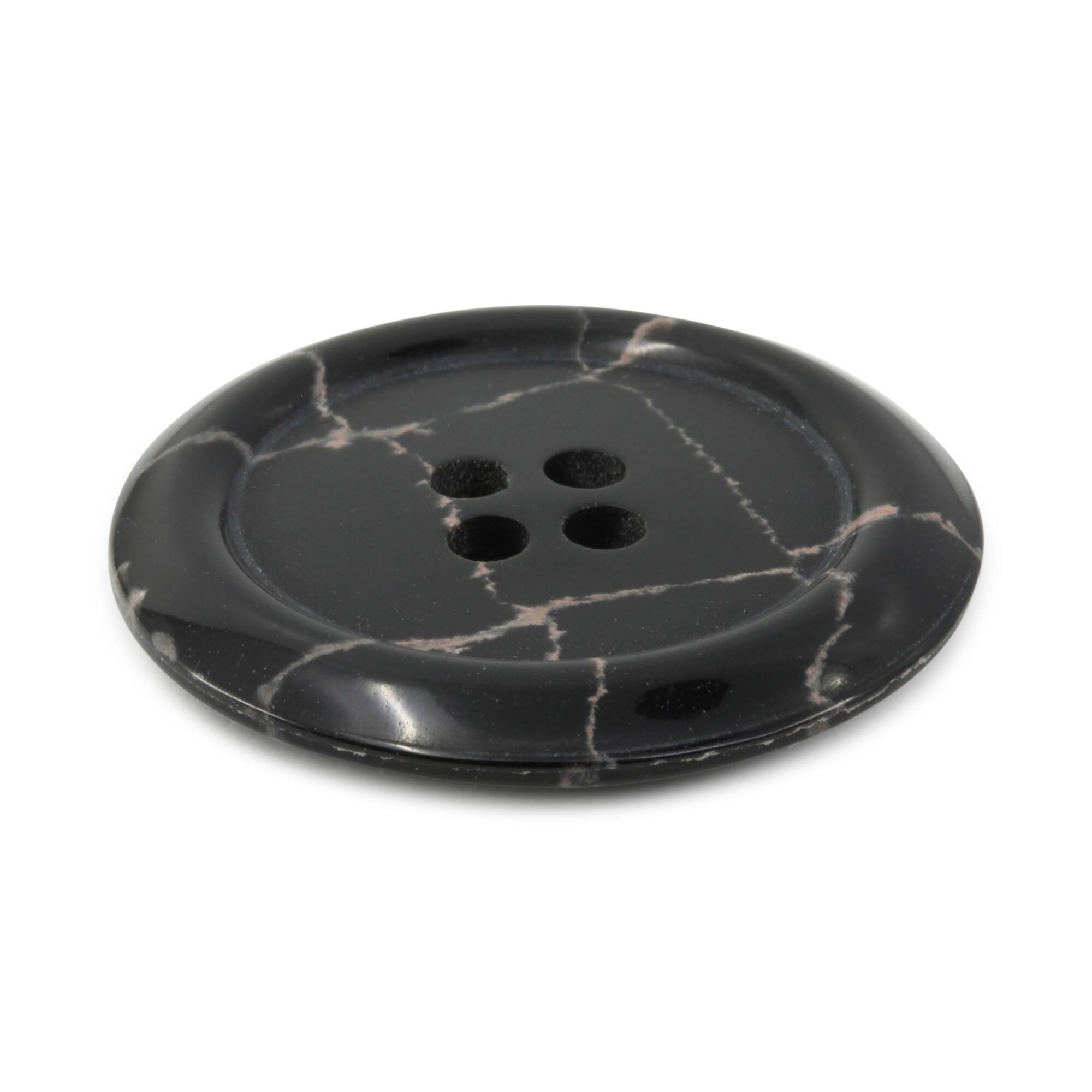 Dritz® 28mm Black Recycled Polyester Round Button, 3ct.