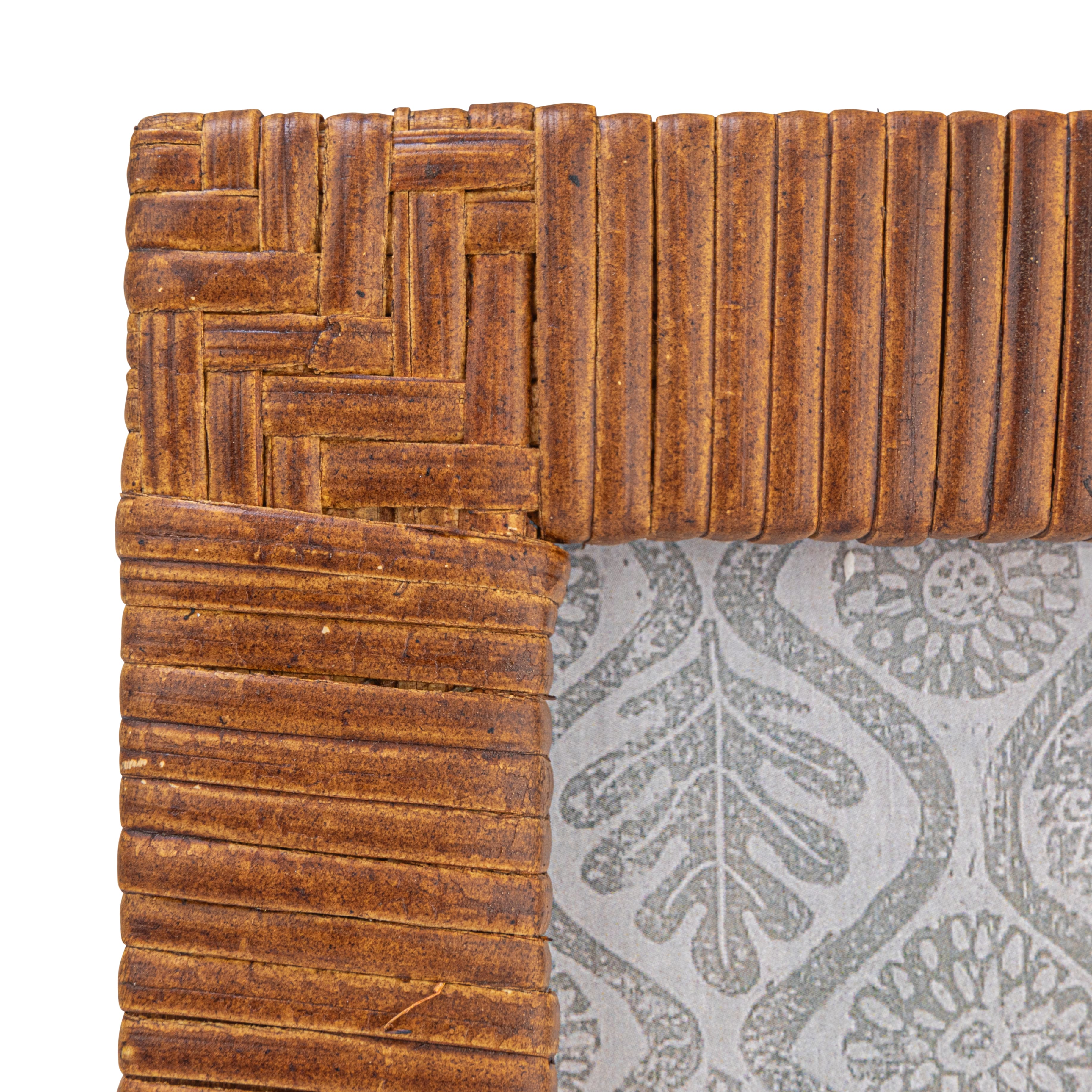 Hello Honey® Natural Stained Handwoven Rattan Photo Frame