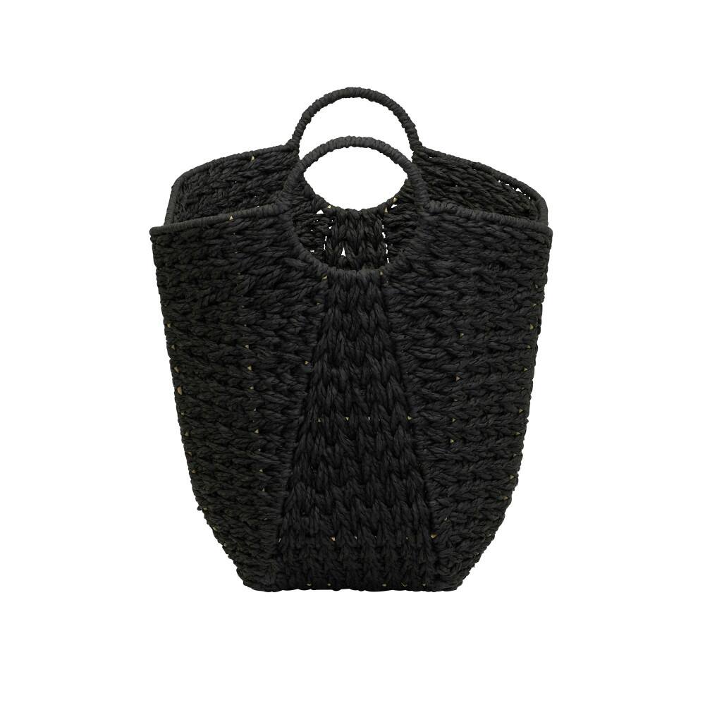 Household Essentials 17.5" Woven Paper Rope Basket with Handles