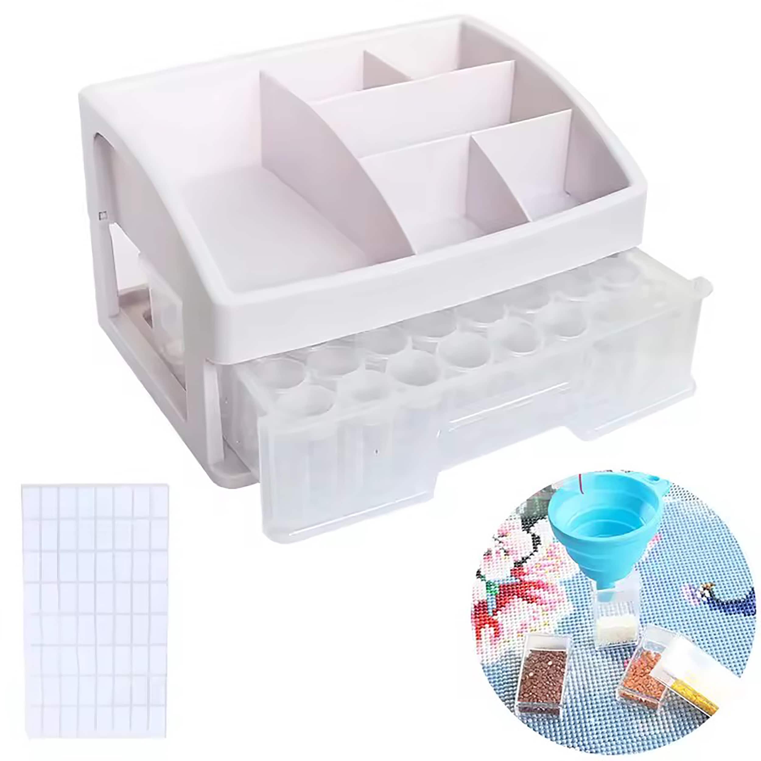 Sparkly Selections Diamond Painting Storage Container with 48 Bottles