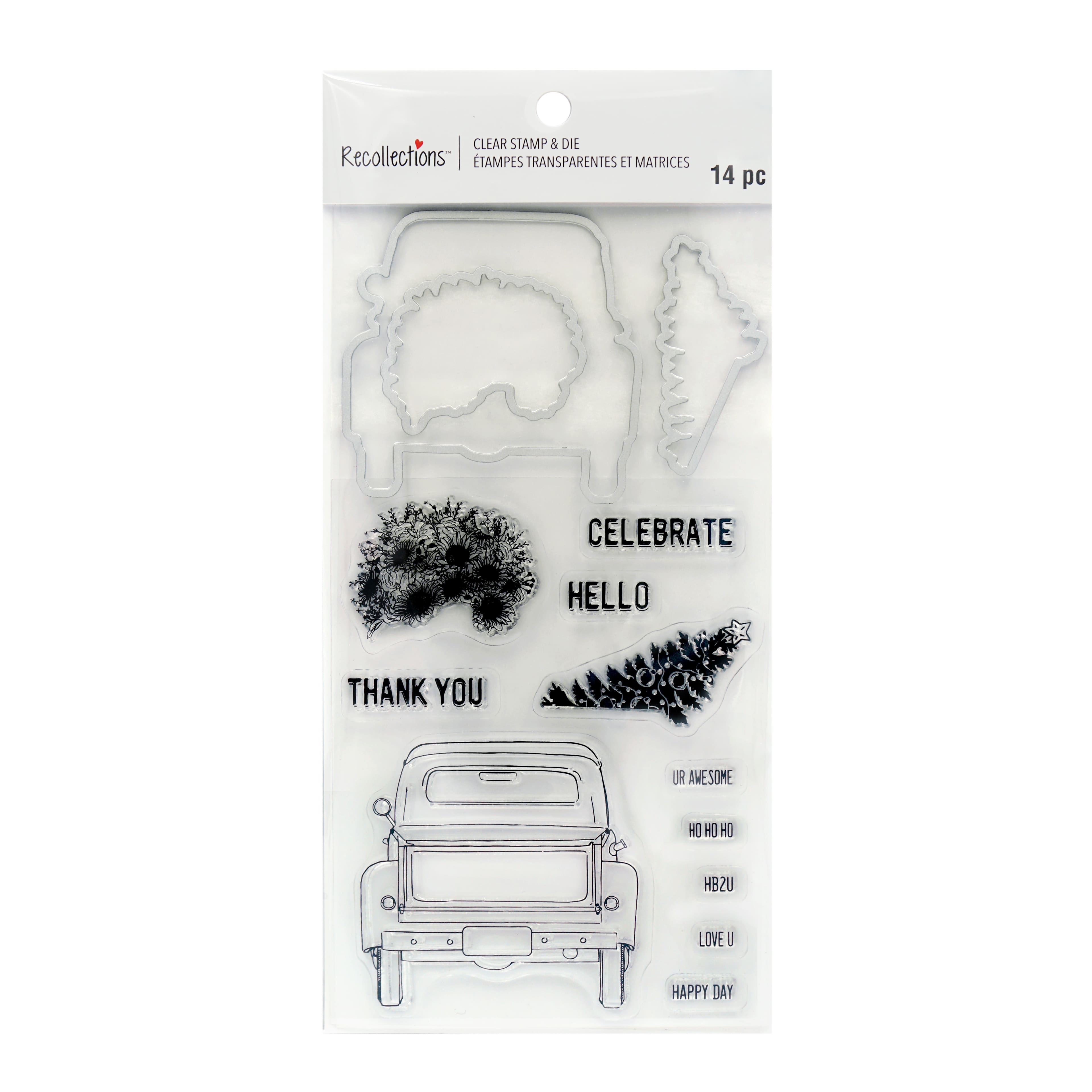 Farm Truck Clear Stamp &#x26; Die Set by Recollections&#x2122;