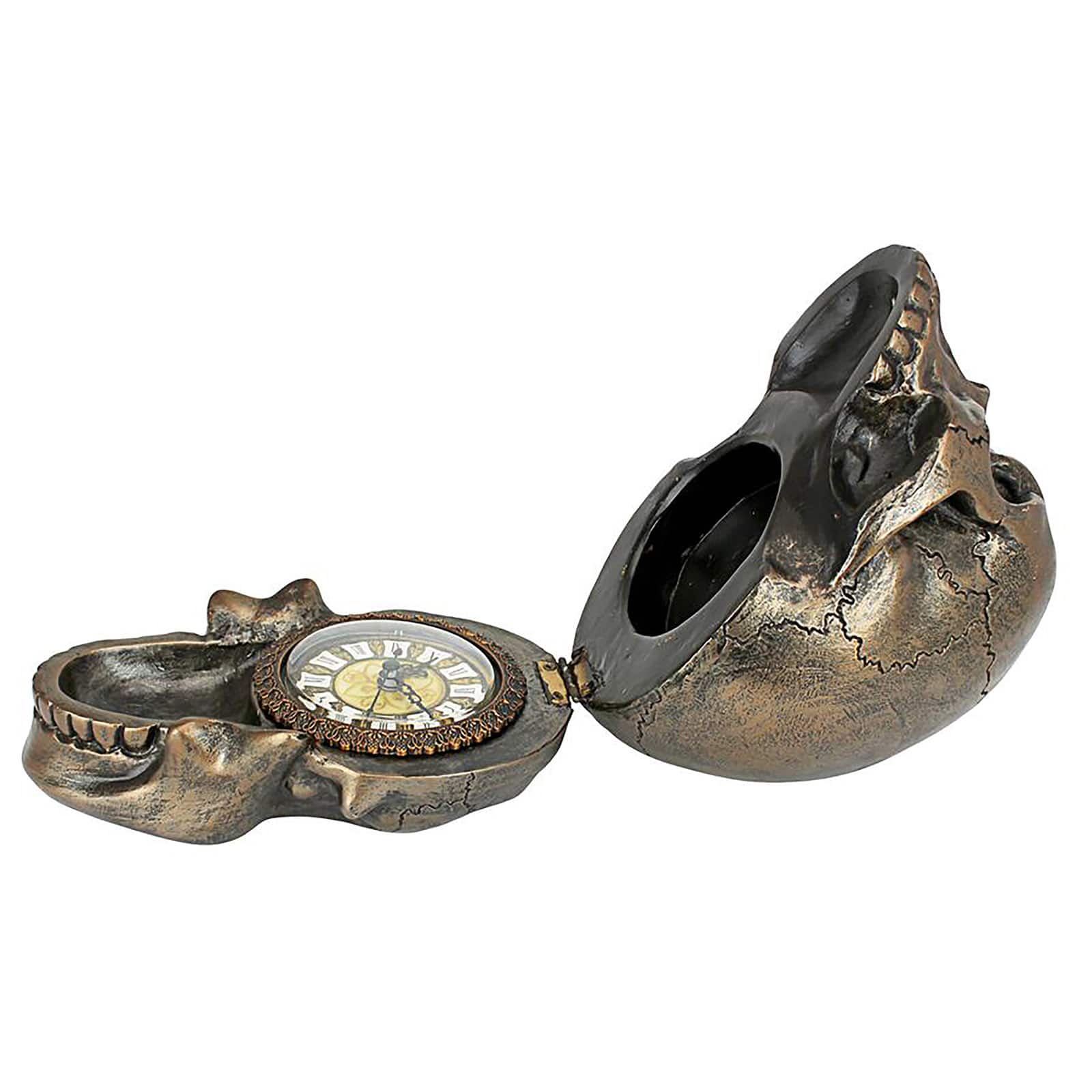 Design Toscano 6.5&#x22; Memento Mori Skull Clock